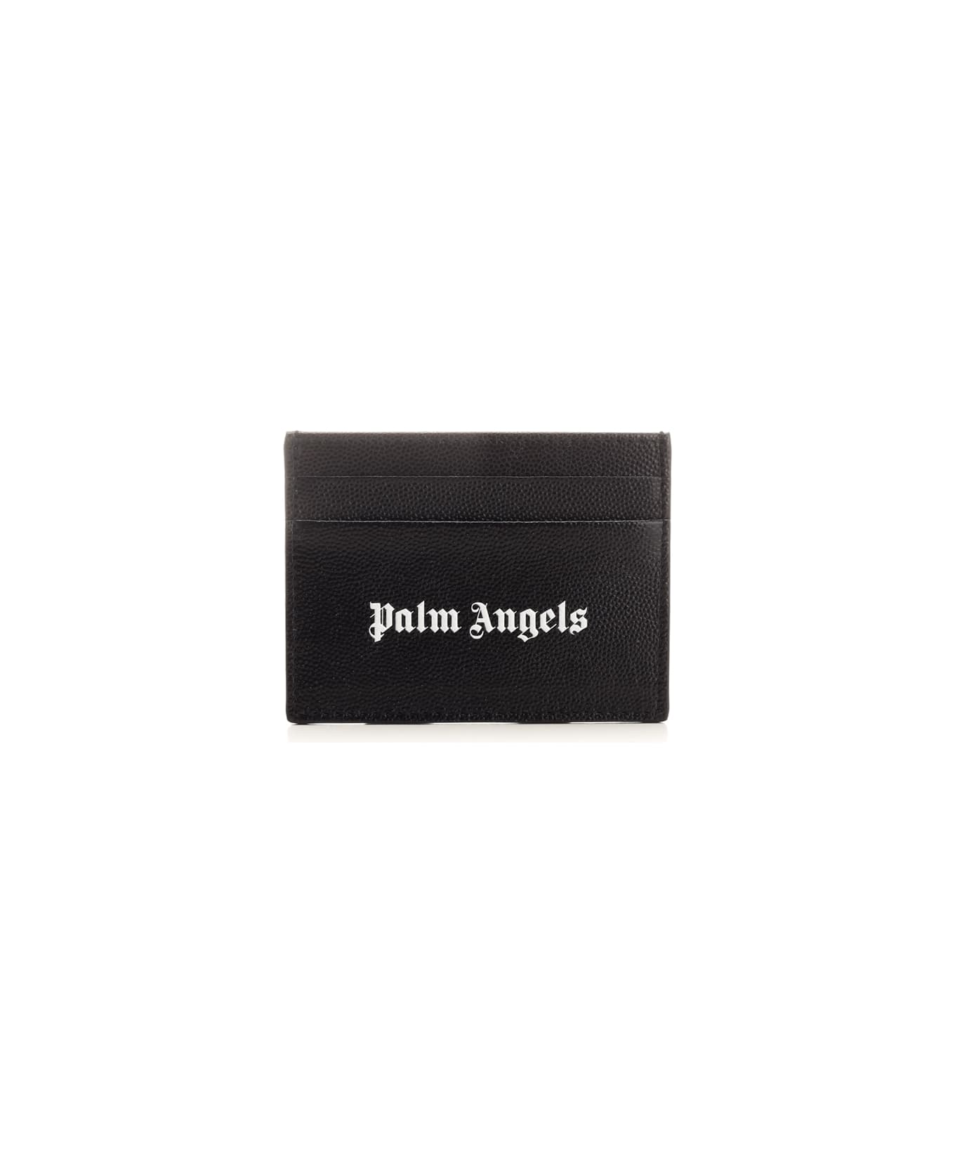 Palm Angels Logo Card Holder - Black 財布