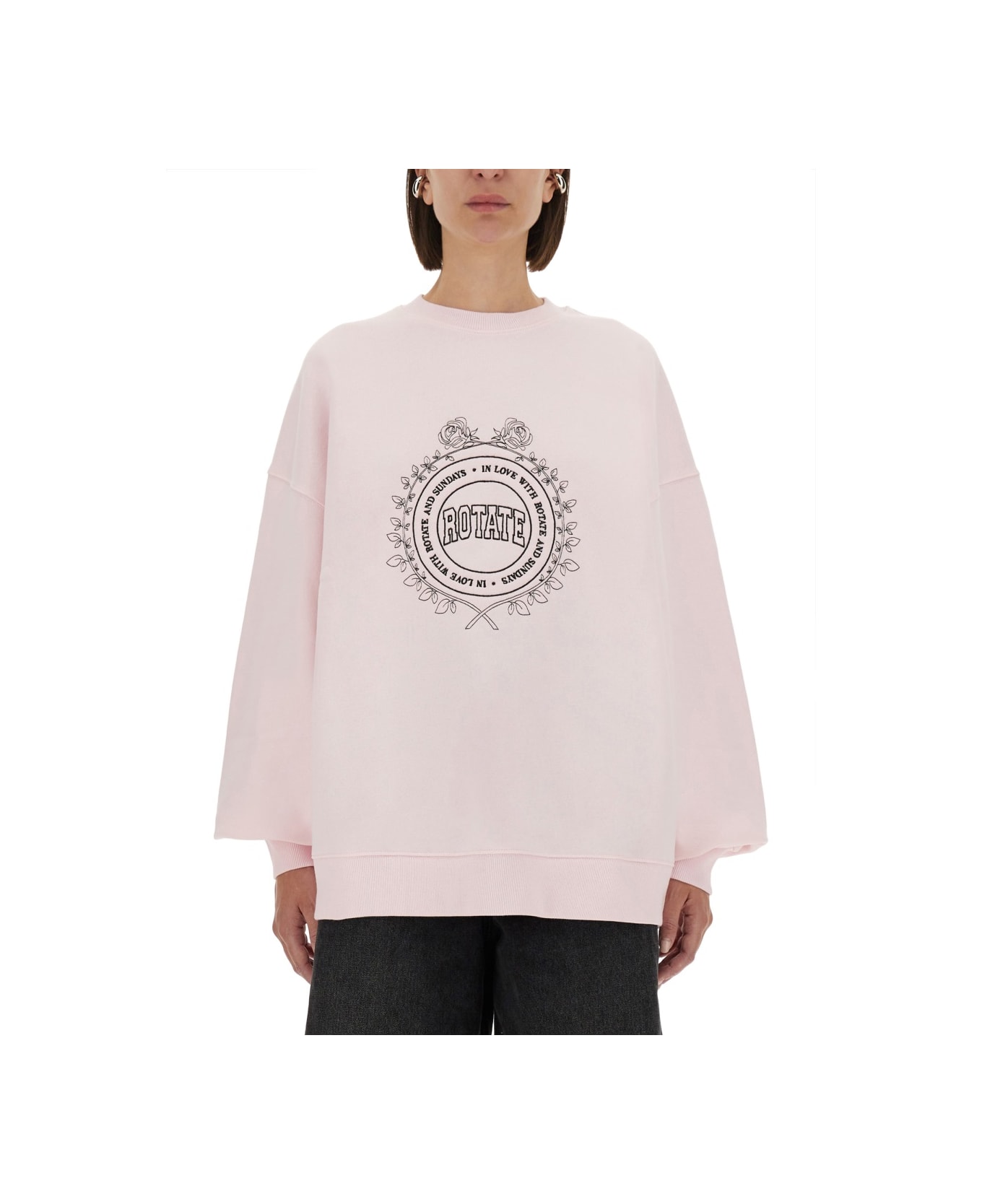 Rotate by Birger Christensen Sweatshirt With Logo - PINK