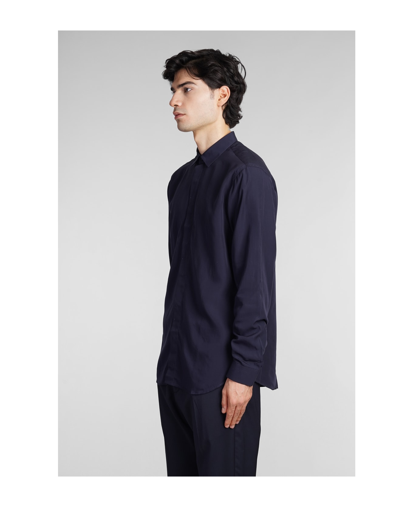 costumein Ives Congo Shirt In Blue Cotton - blue