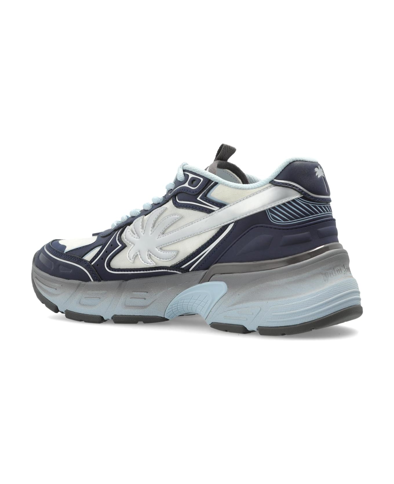 Palm Angels Sports Shoes With Logo - Blue Silver スニーカー