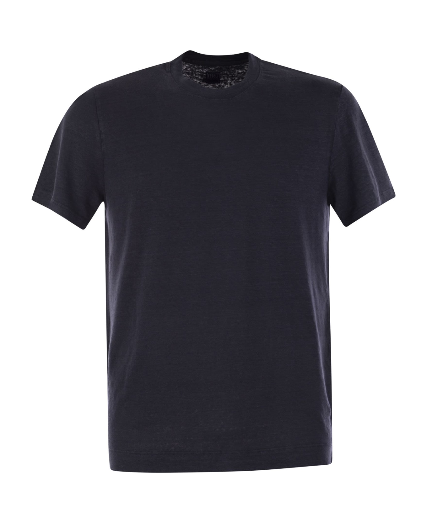 Fedeli Linen Flex T-shirt - Blu