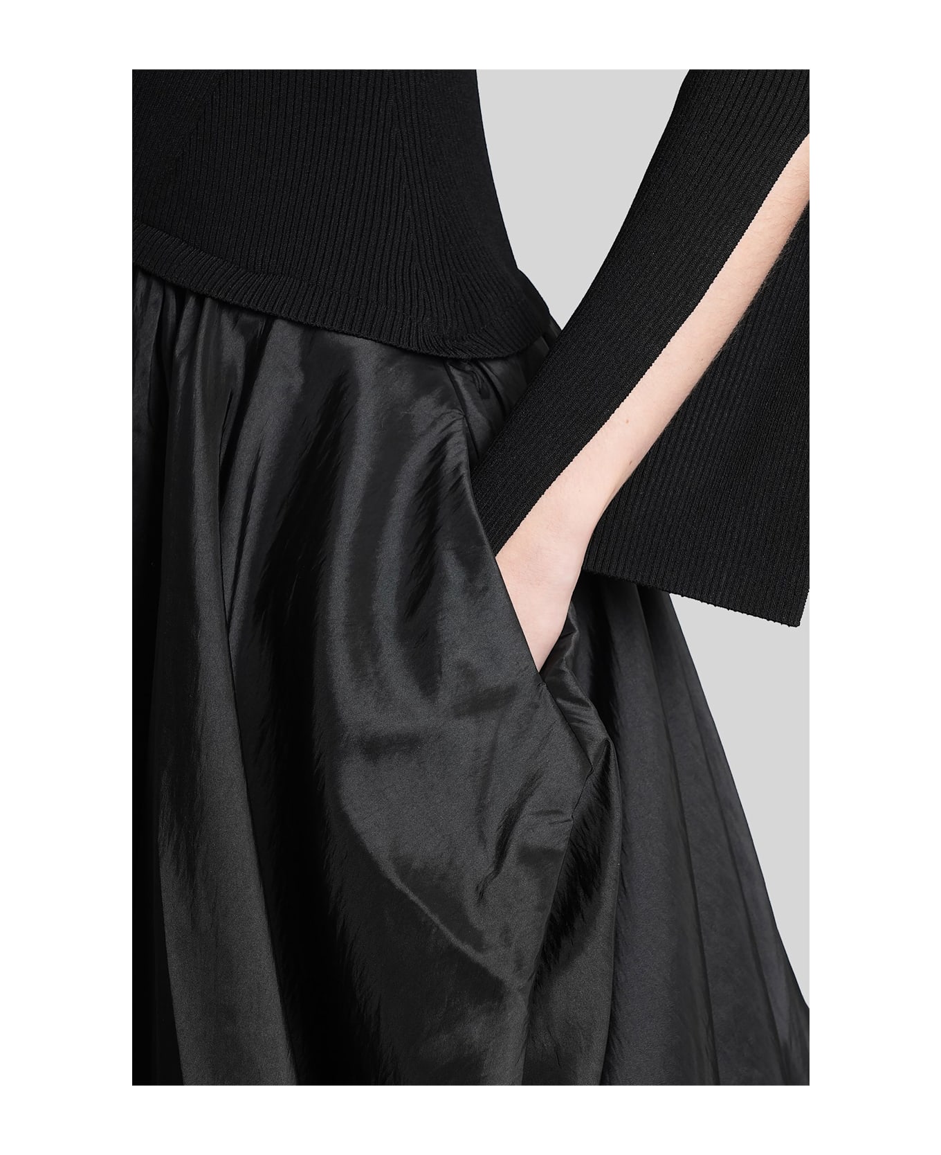 Simkhai Kenlie Long Dress In Black Viscose - Black