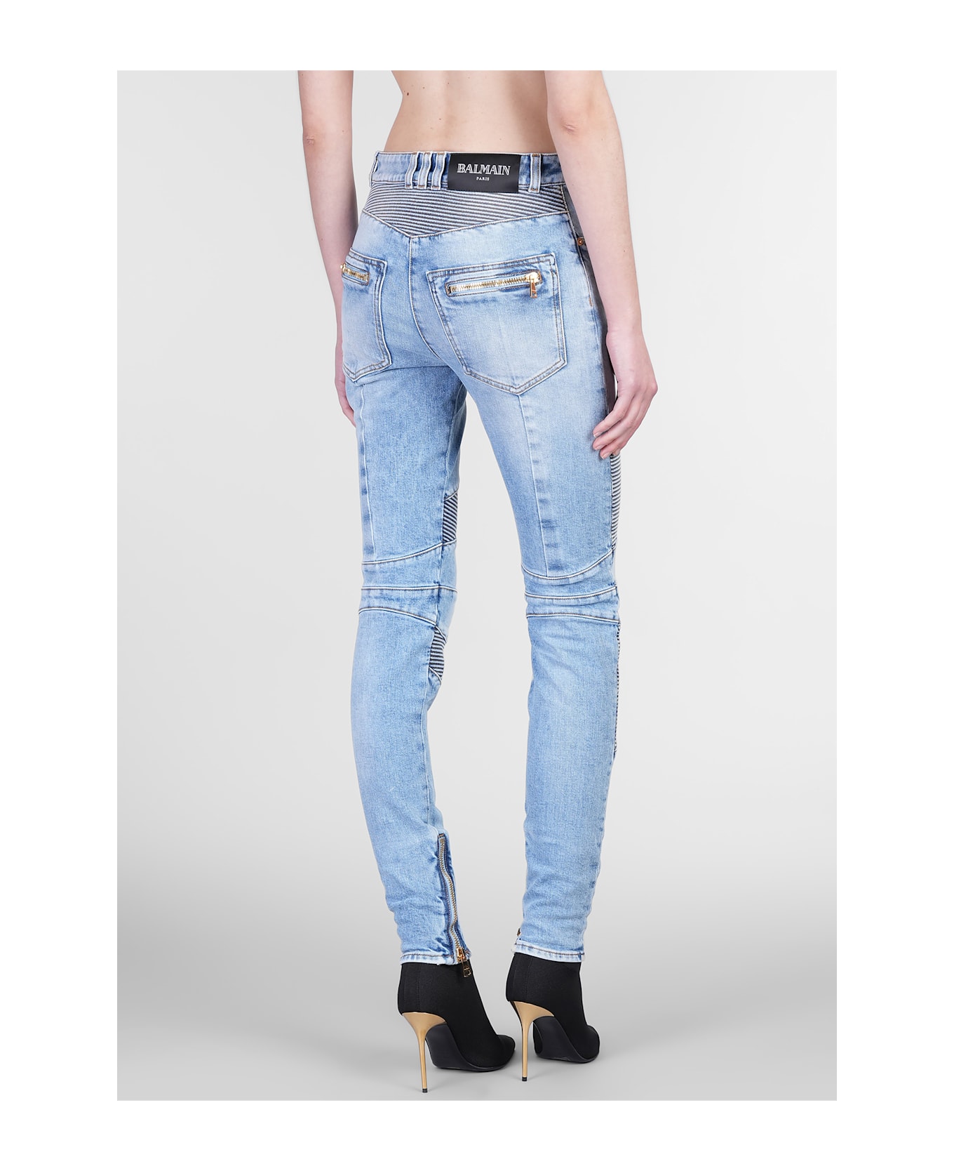 Balmain Jeans In Blue Cotton - blue