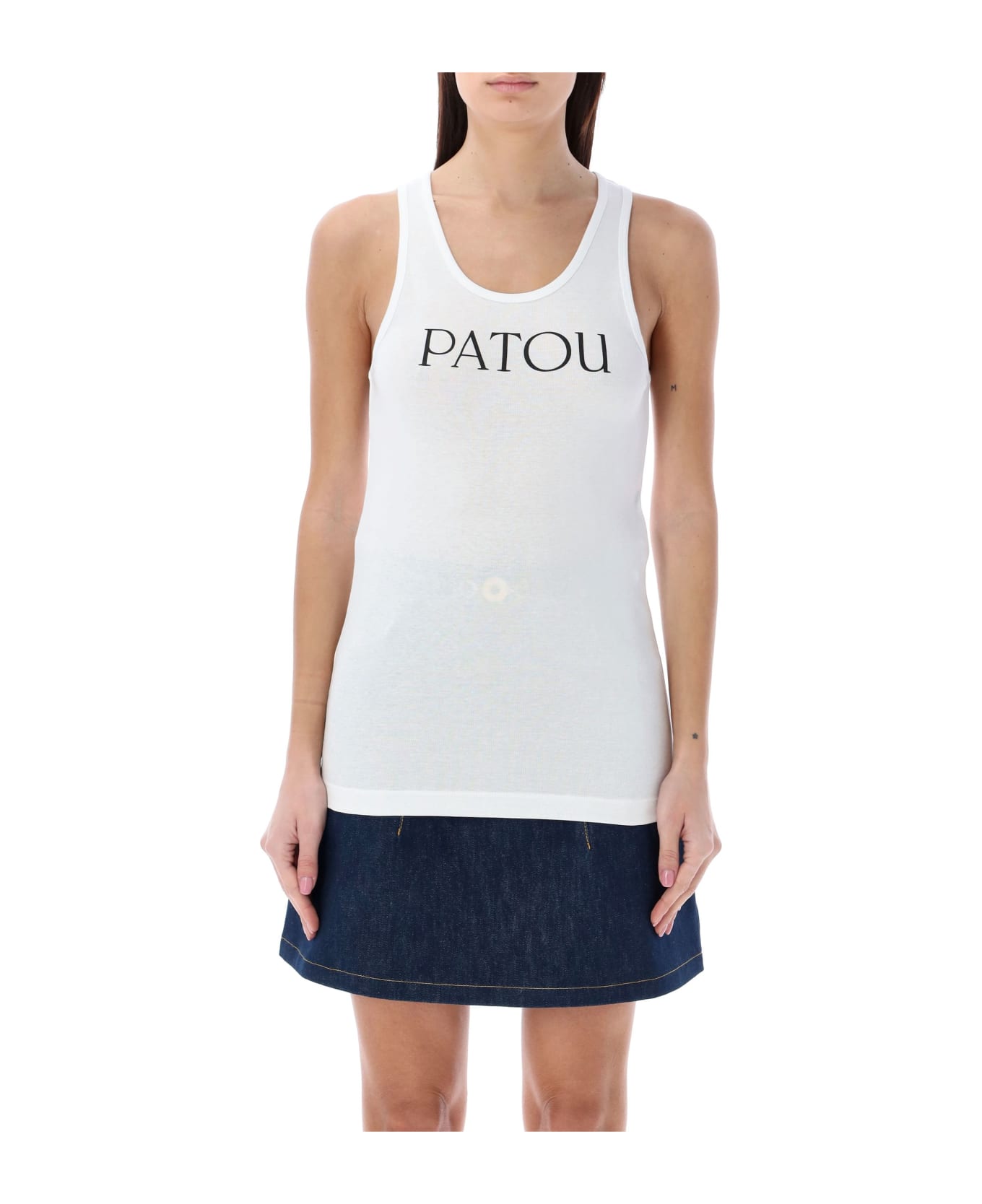 Patou Logo Tank Top - WHITE