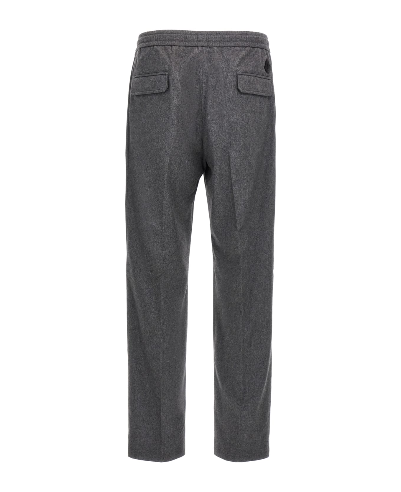 Moncler Grey Cashmere Blend Joggers - Grey