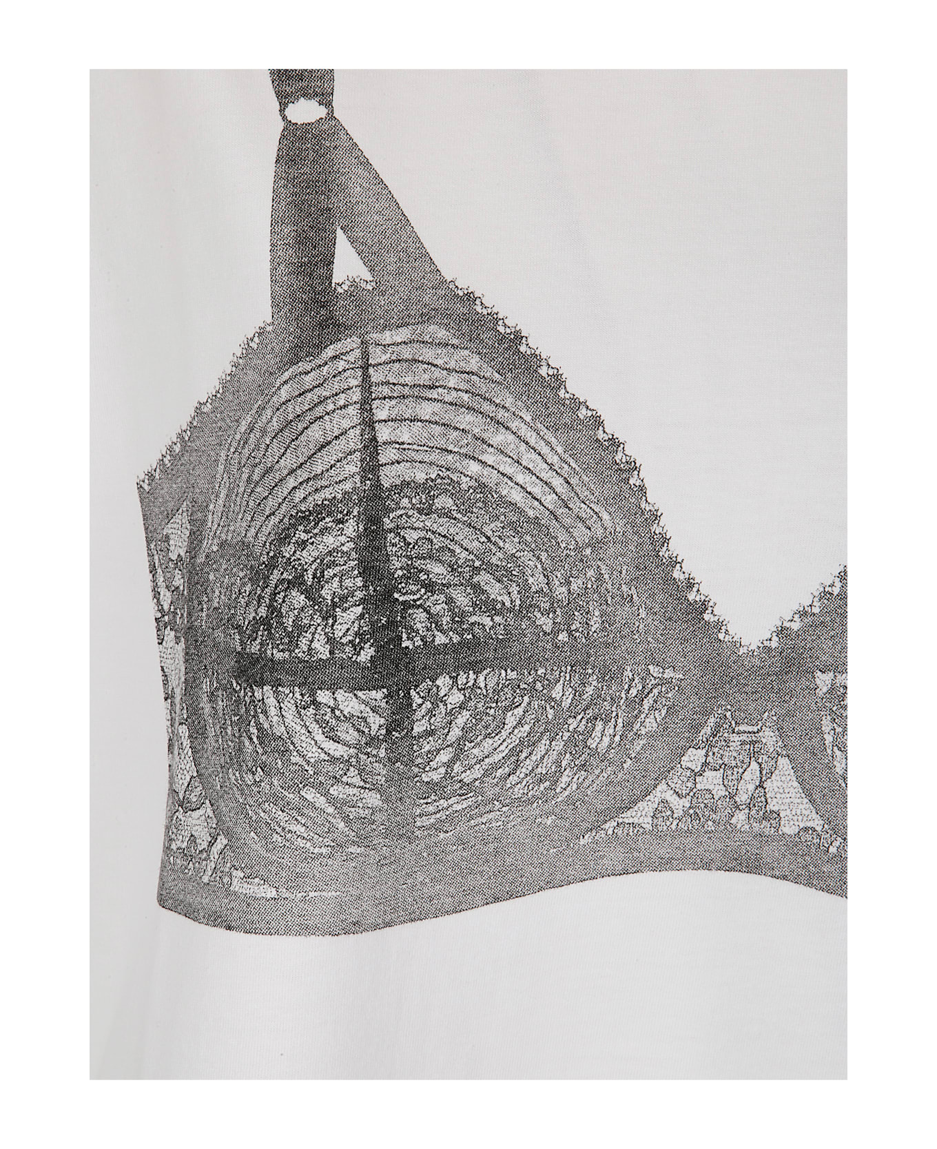 Vaquera Women Trompe L
oeil Tall Tee Knit - OFF WHITE