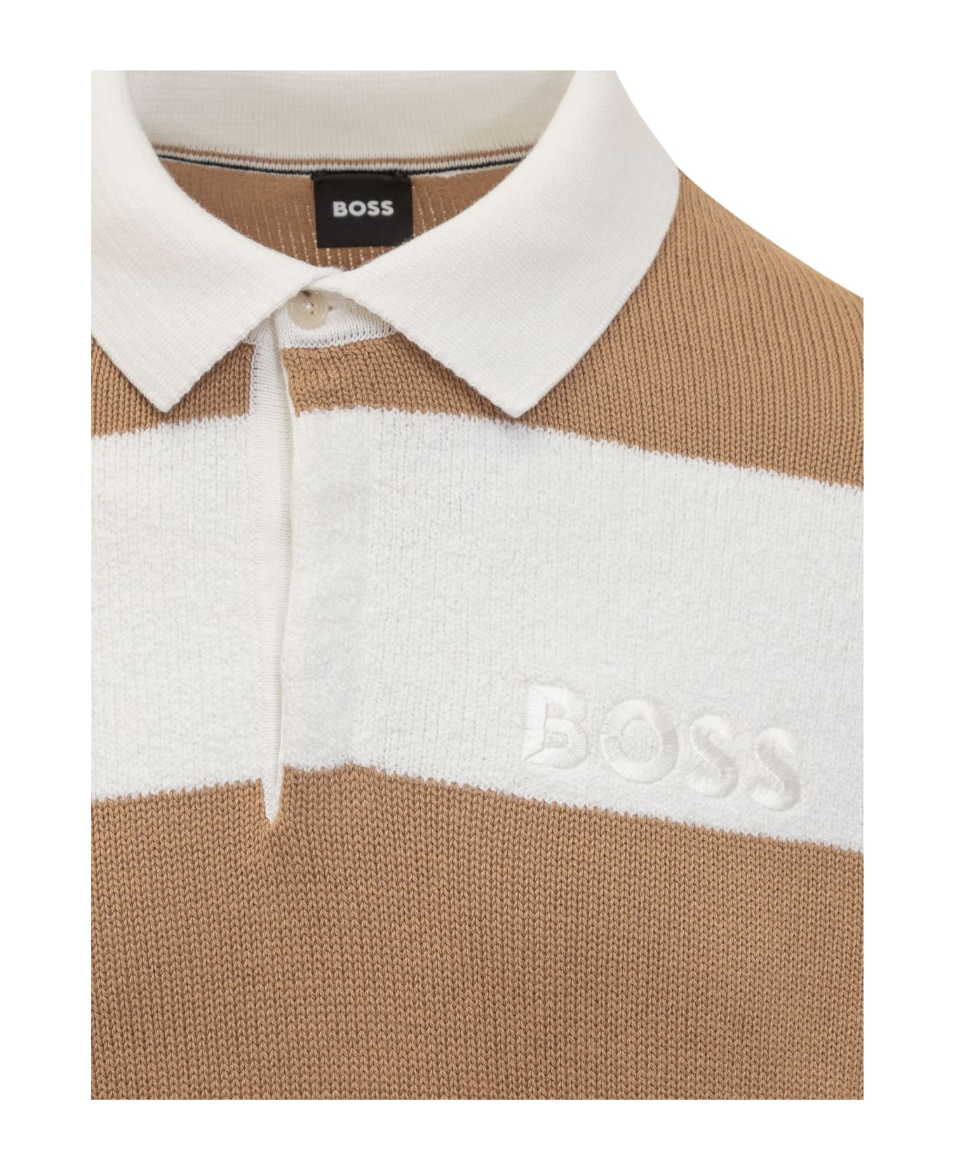 Hugo Boss Sweater With Logo - MEDIUM BEIGE