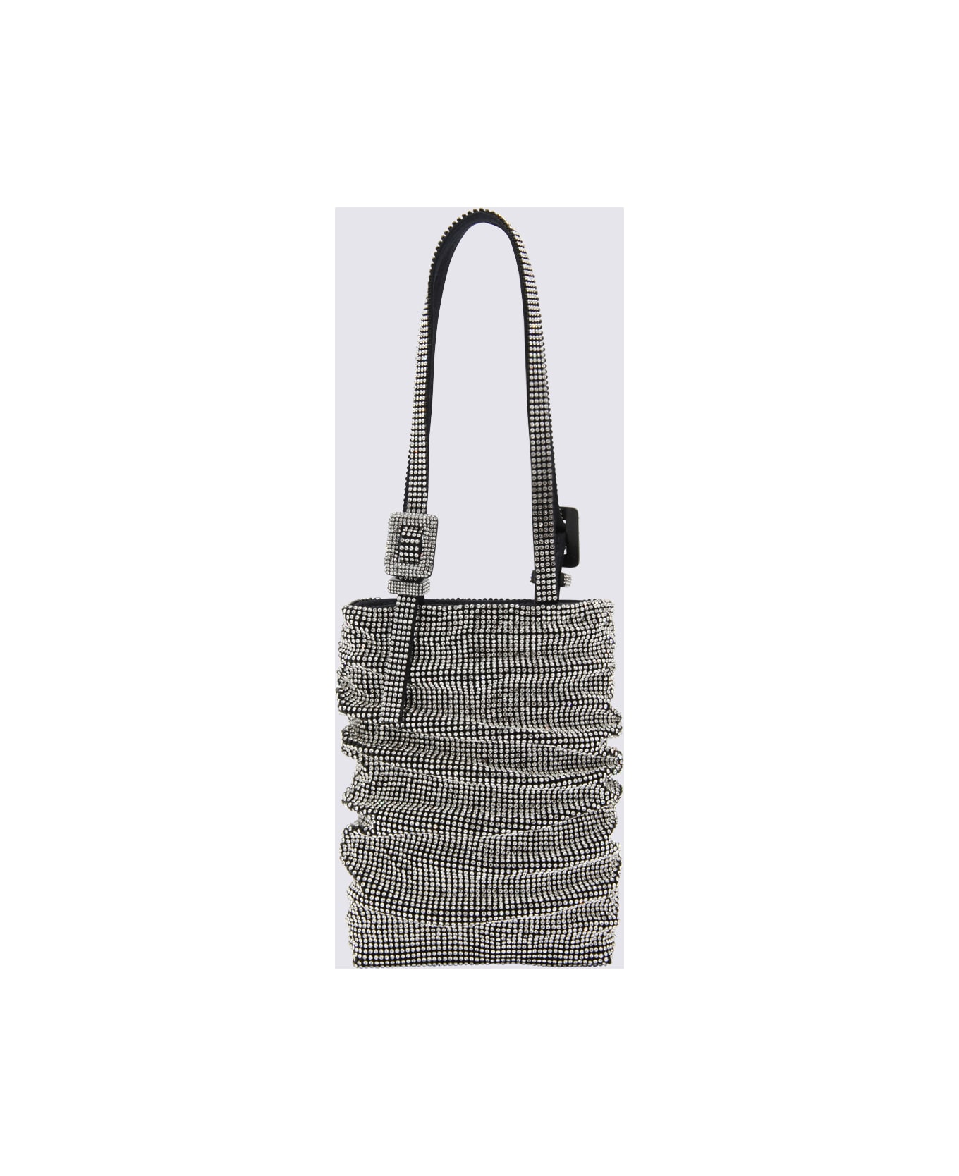 Benedetta Bruzziches Silver-tone Silk Blend Lollo Handle Bag - THE WORLD IS NOT ENOUGH