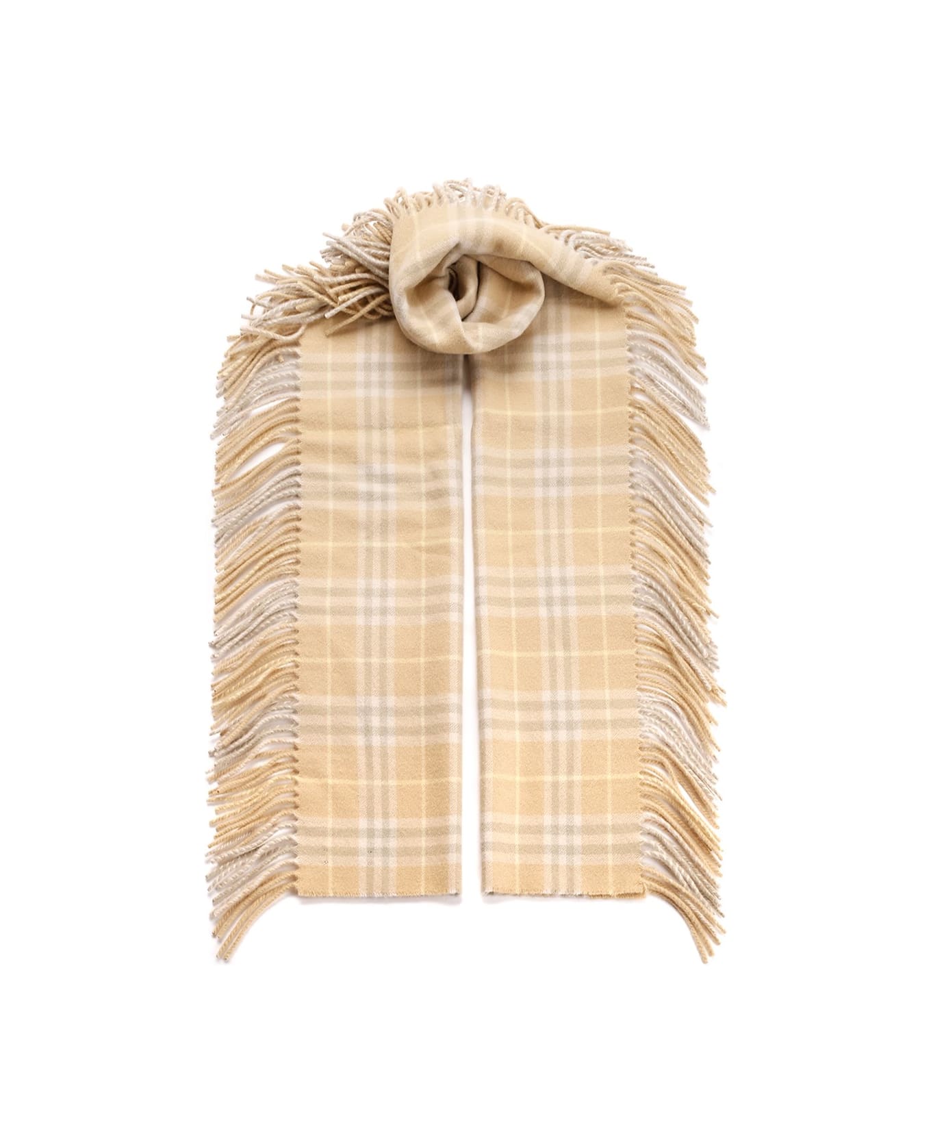 Burberry Cashmere And Linen Scarf - Beige スカーフ＆ストール