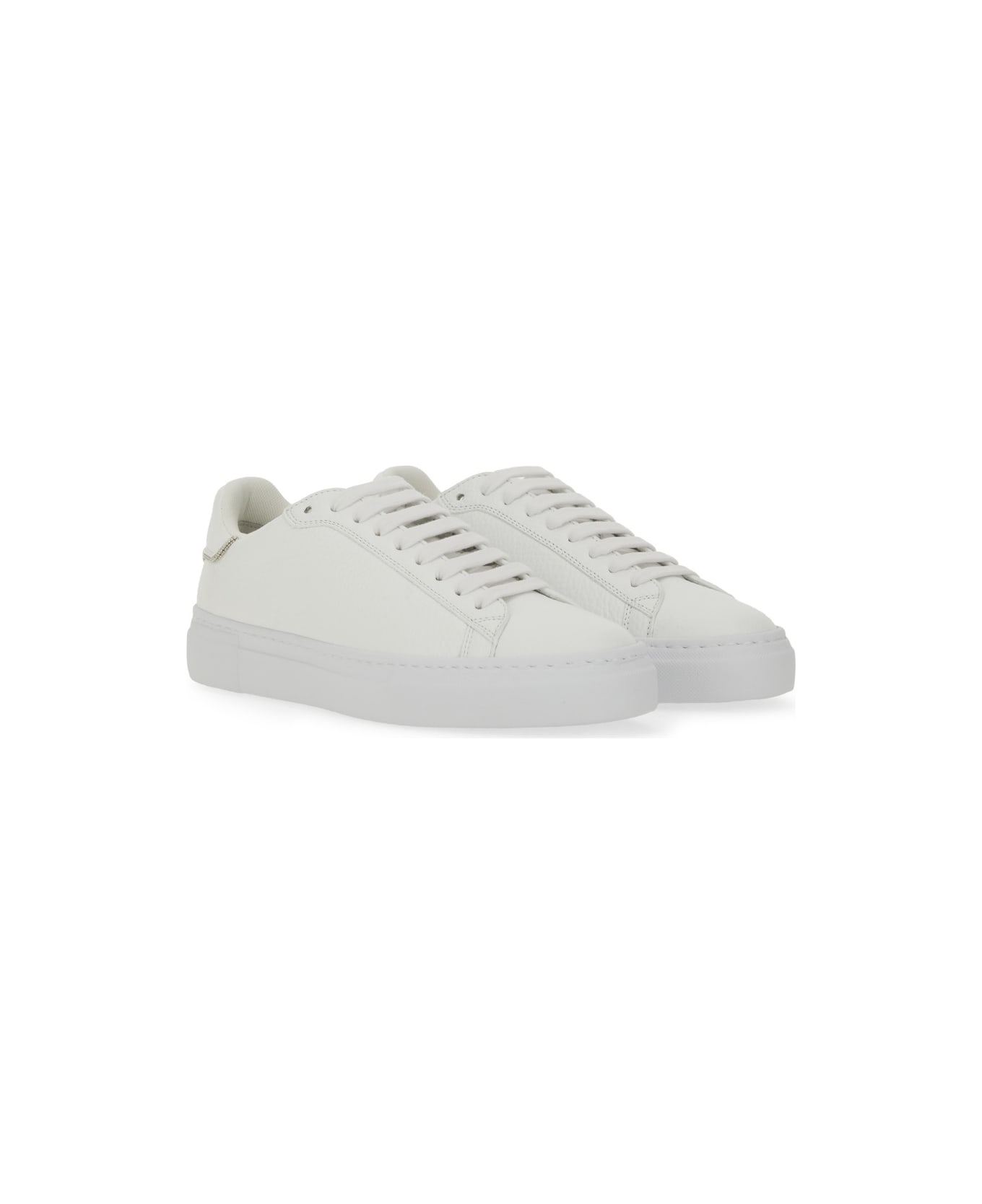 Fabiana Filippi Leather Sneaker - WHITE