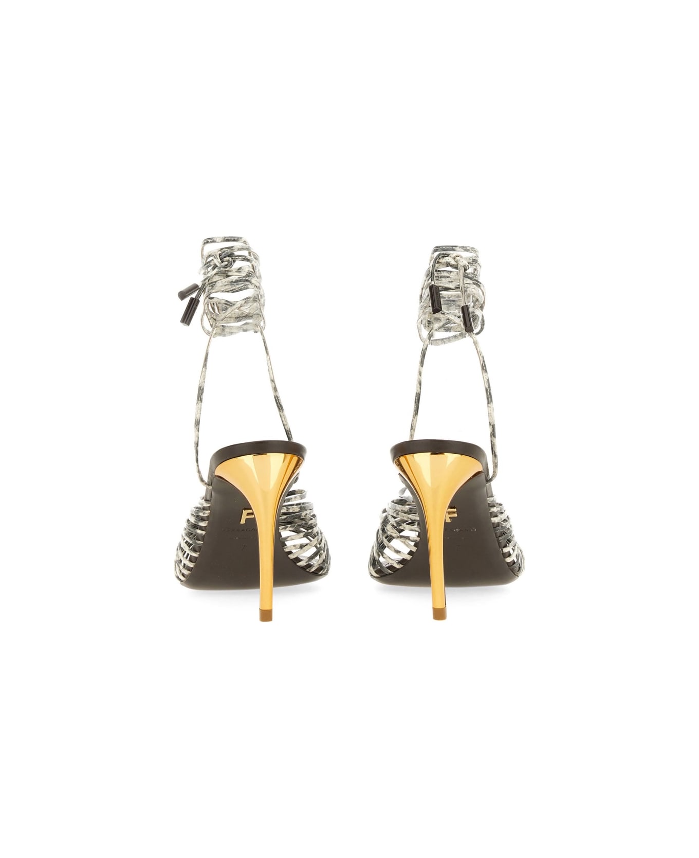 Ferragamo Leather Sandal - MULTICOLOUR