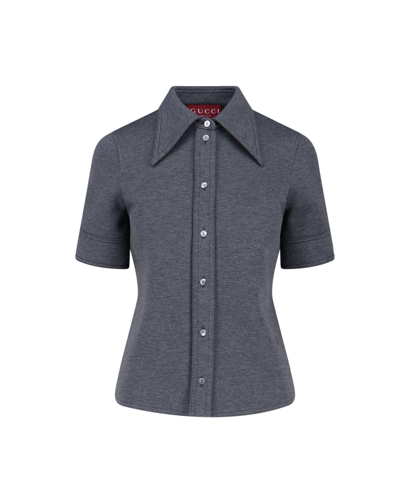 Gucci Logo Shirt - Gray