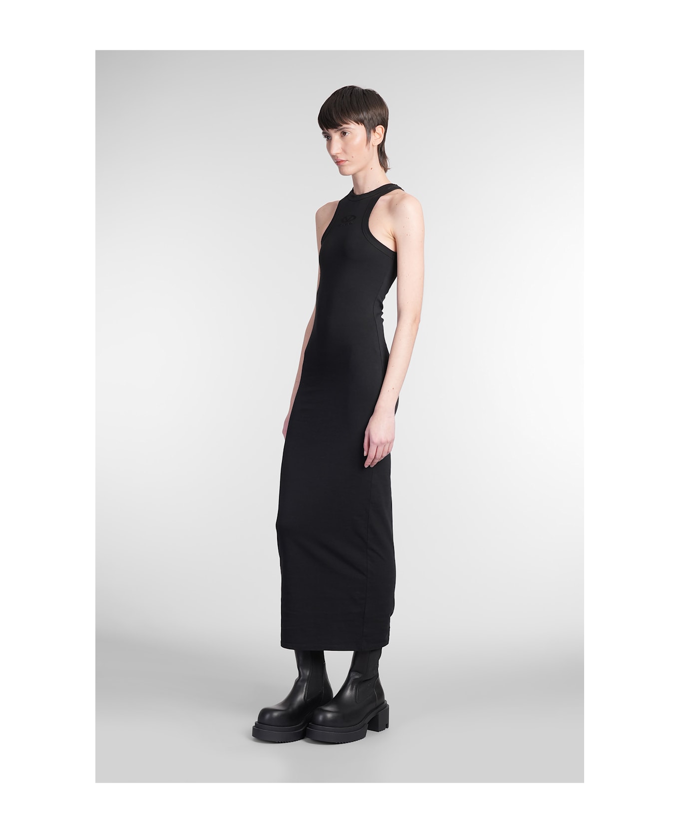 VETEMENTS Long Dress In Black Cotton - black