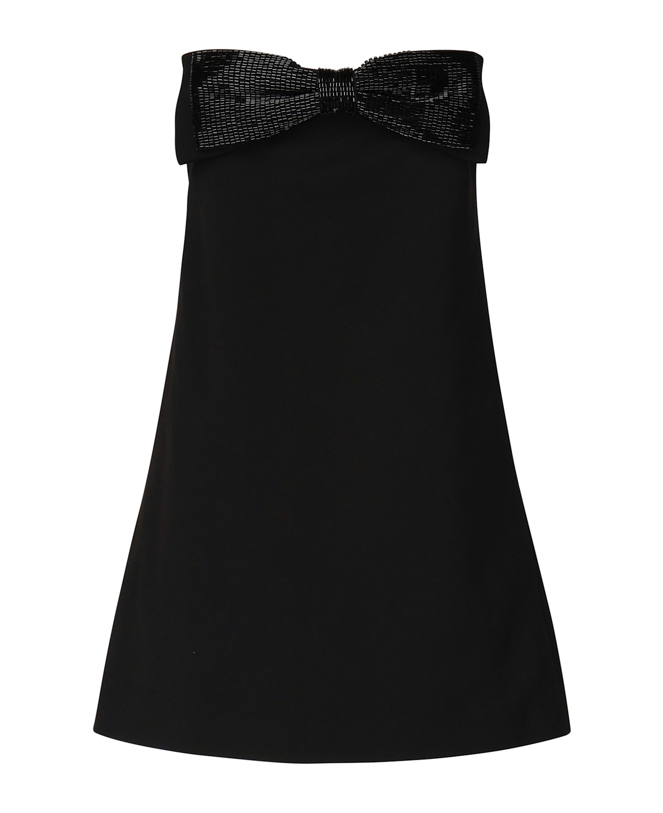self-portrait Crepe Wrap Mini Dress - Black