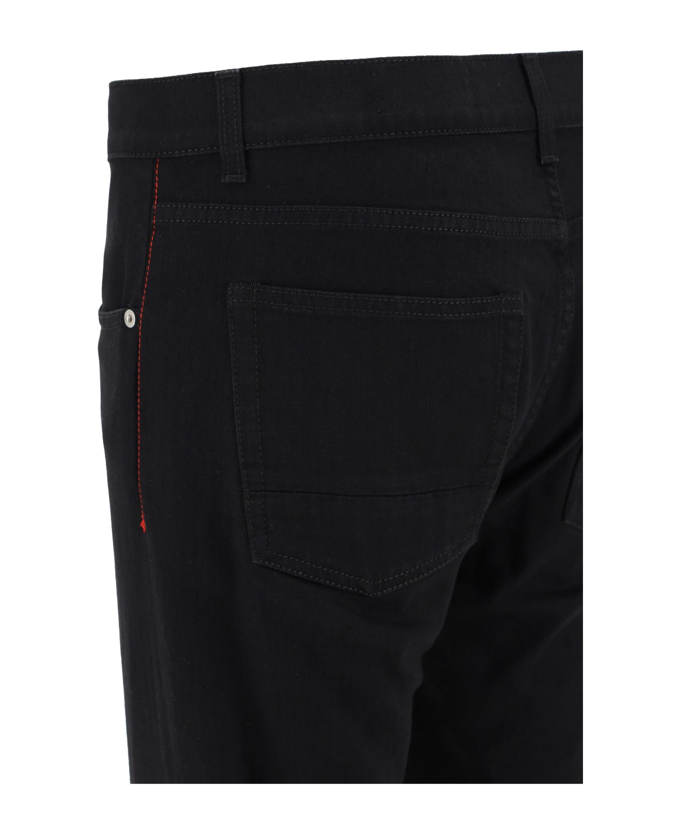 Alexander McQueen Classic Slim 5 Pockets Jeans - Black ボトムス