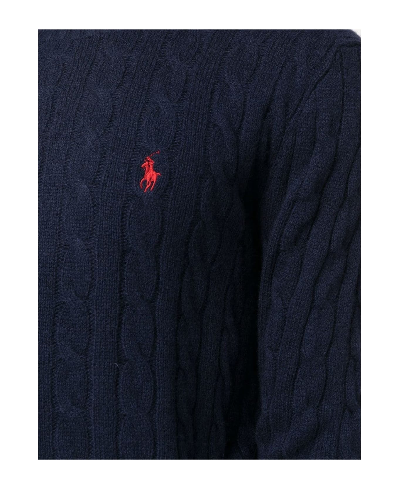 Ralph Lauren Blue Wool And Cashmere Jumper - Blue