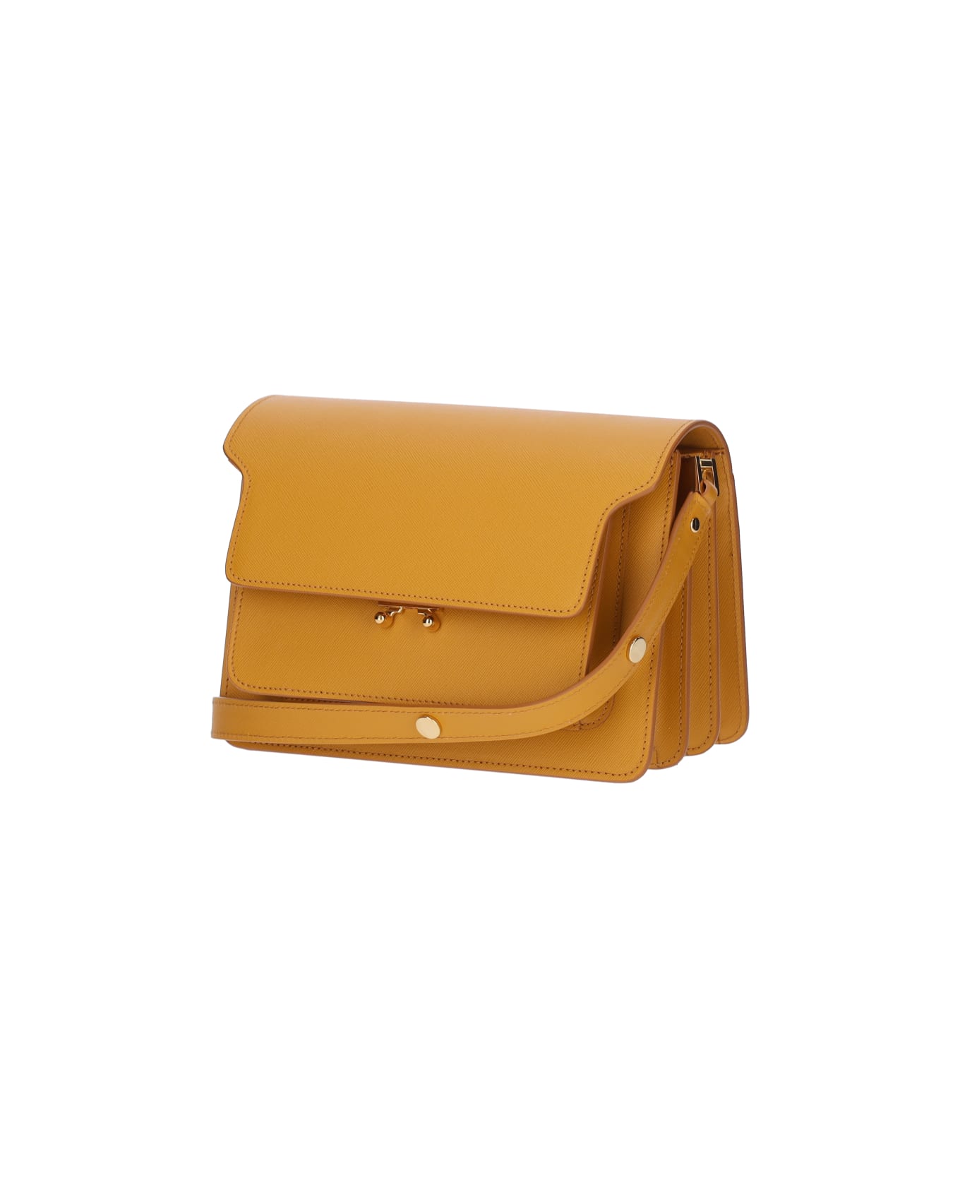 Marni Trunk Medium Shoulder Bag - Yellow クラッチバッグ