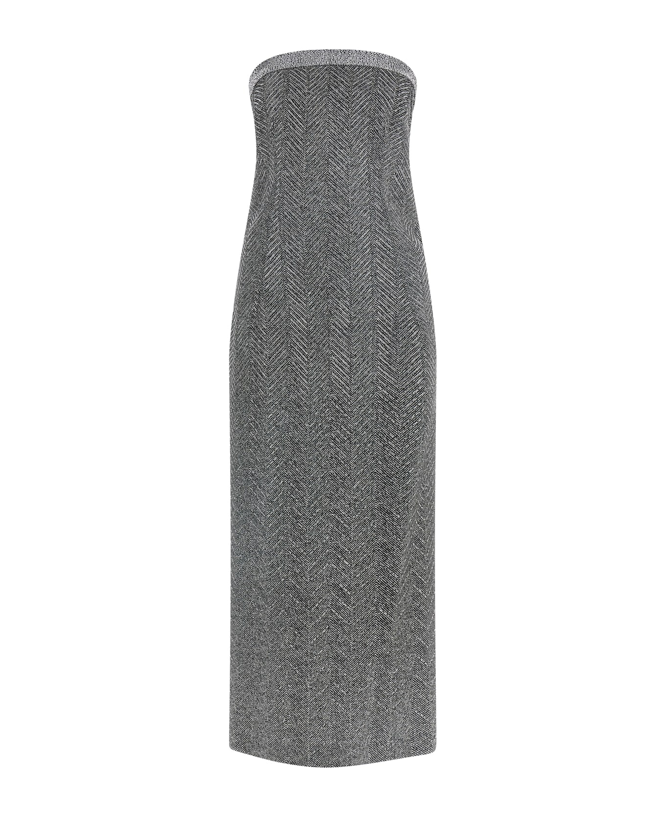 Ermanno Scervino Rhinestone Dress - Gray