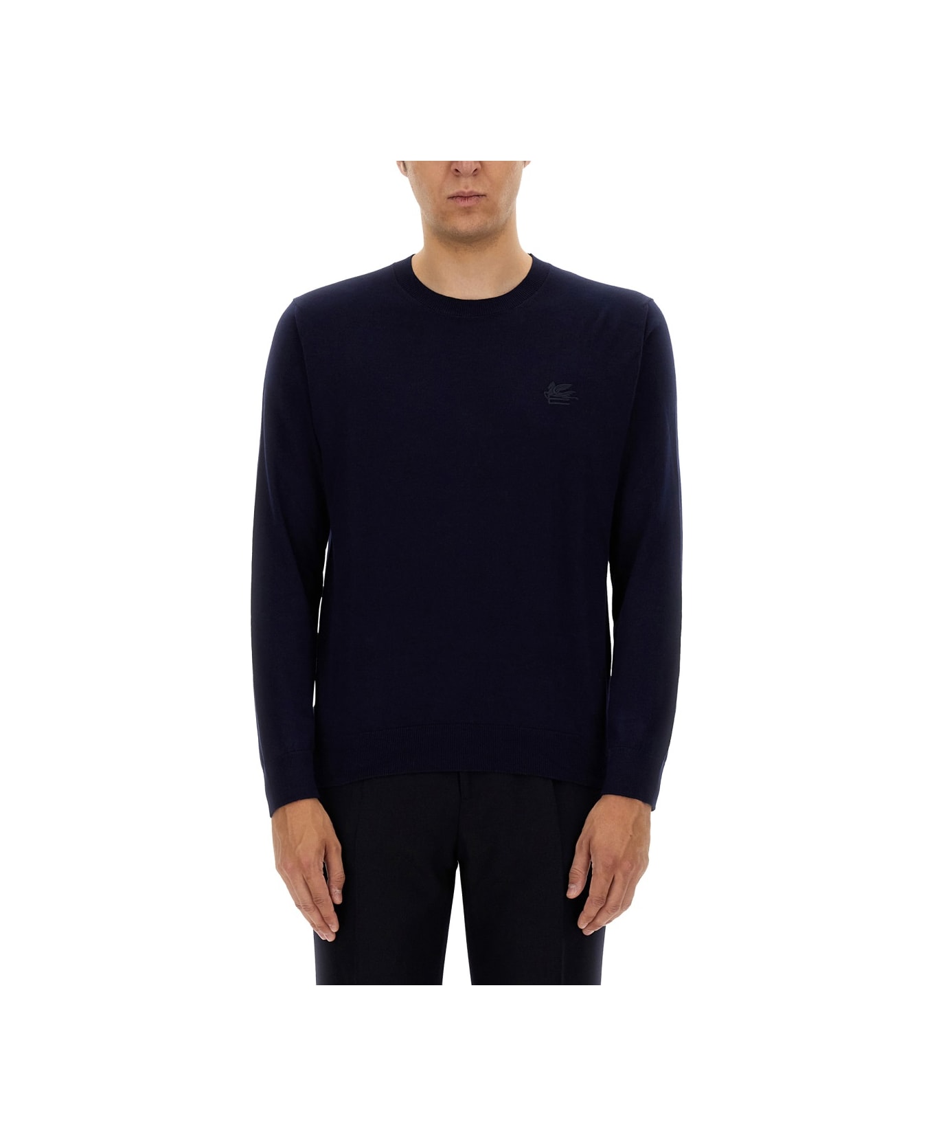 Etro Jersey With Logo - BLUE