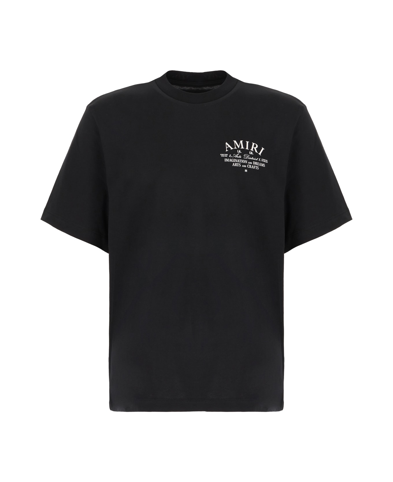 AMIRI Black Cotton T-shirt - BLACK