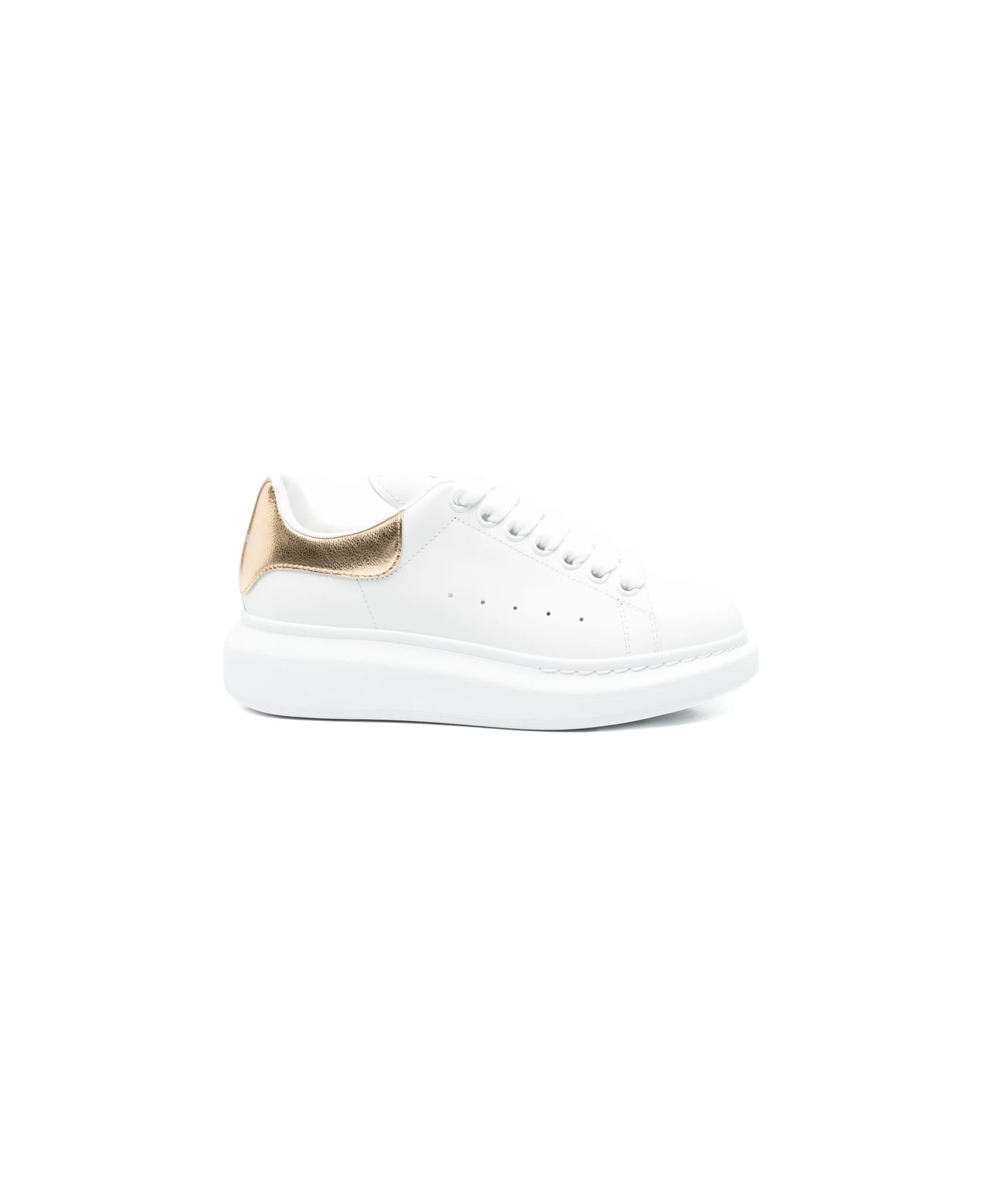 Alexander McQueen Sneakers - WHITE/GOLD