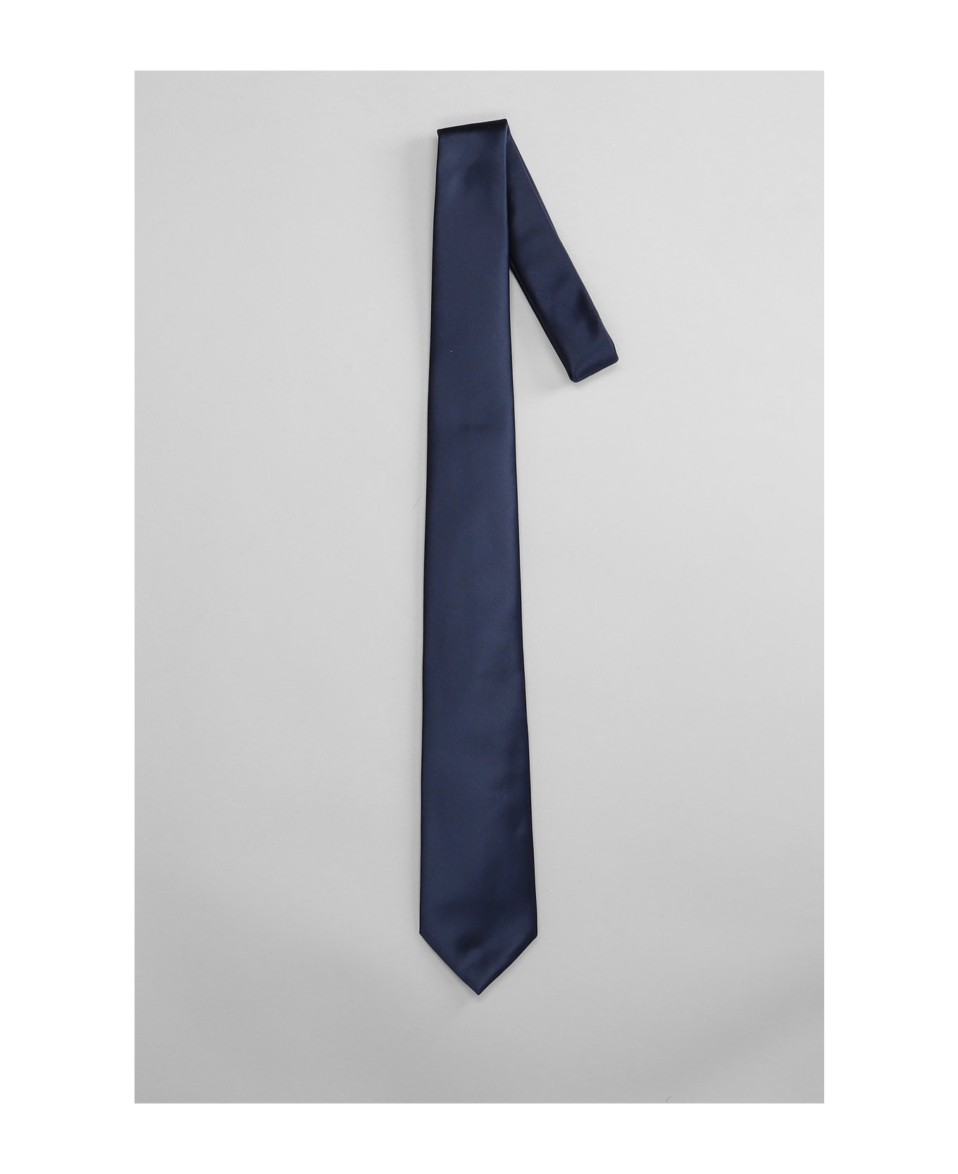Emporio Armani Tie In Blue Silk - Blue
