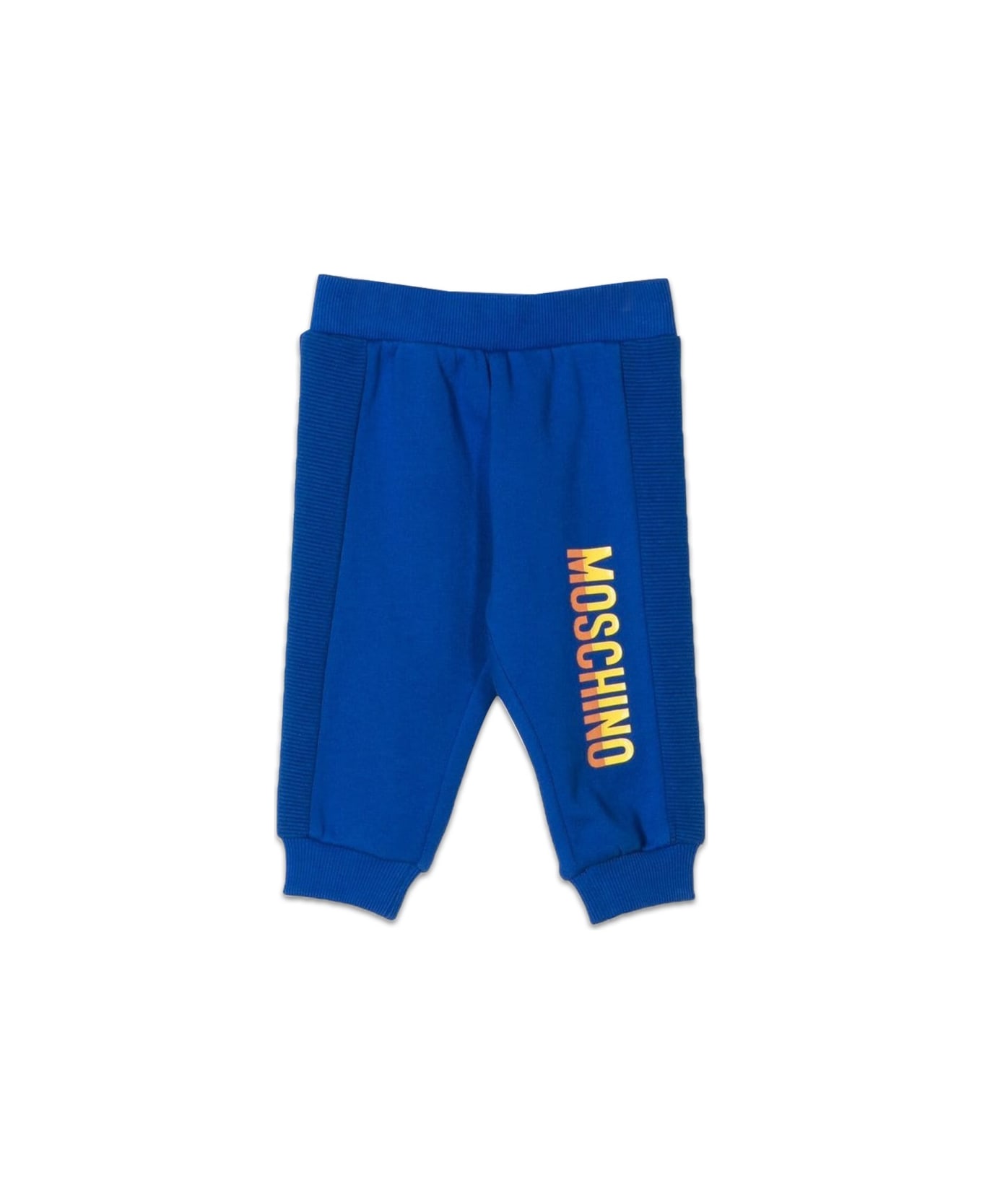 Moschino Pantalone Jogging Con Logo - BLUE