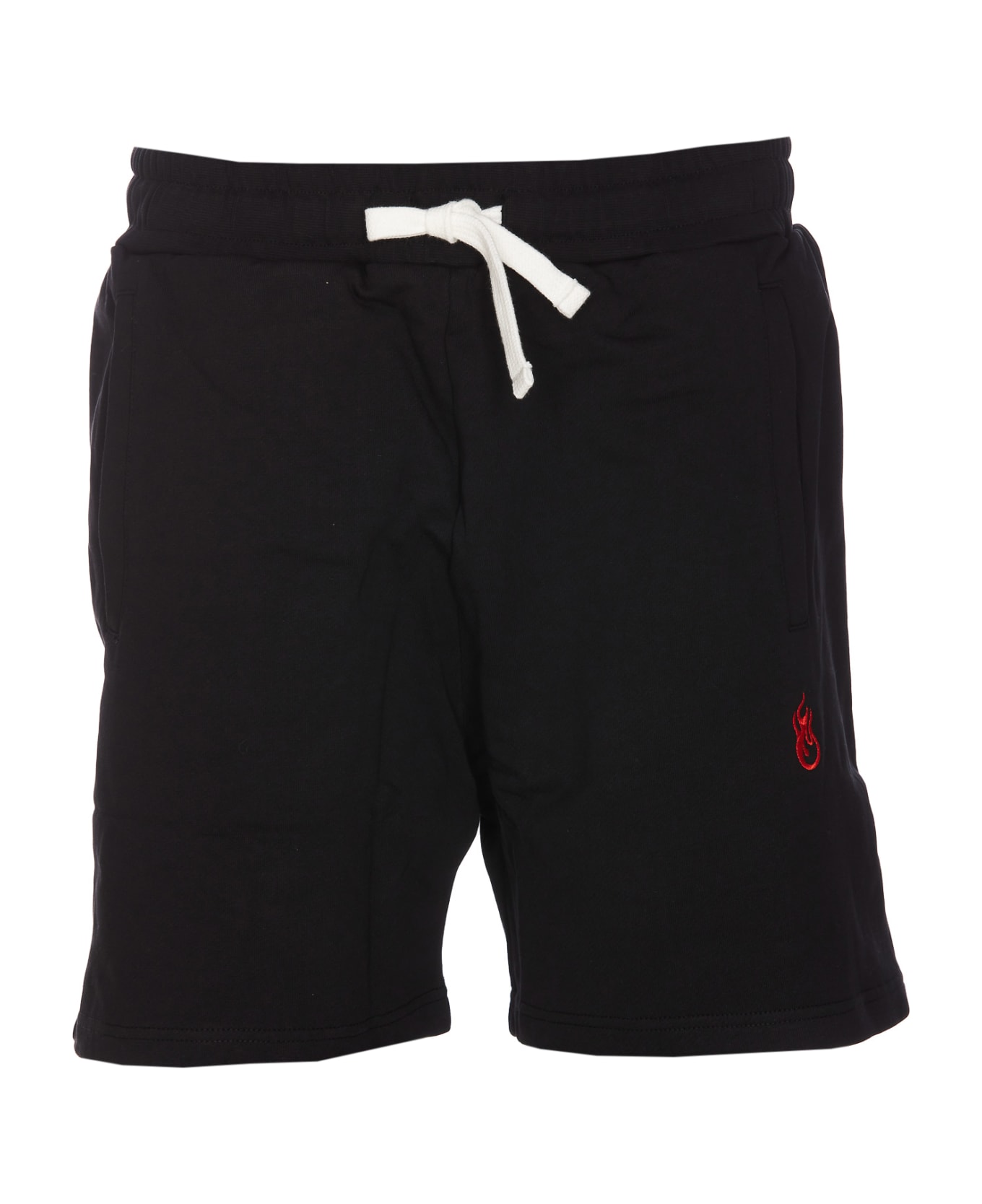 Vision of Super Shorts With Flames Logo - Black ショートパンツ