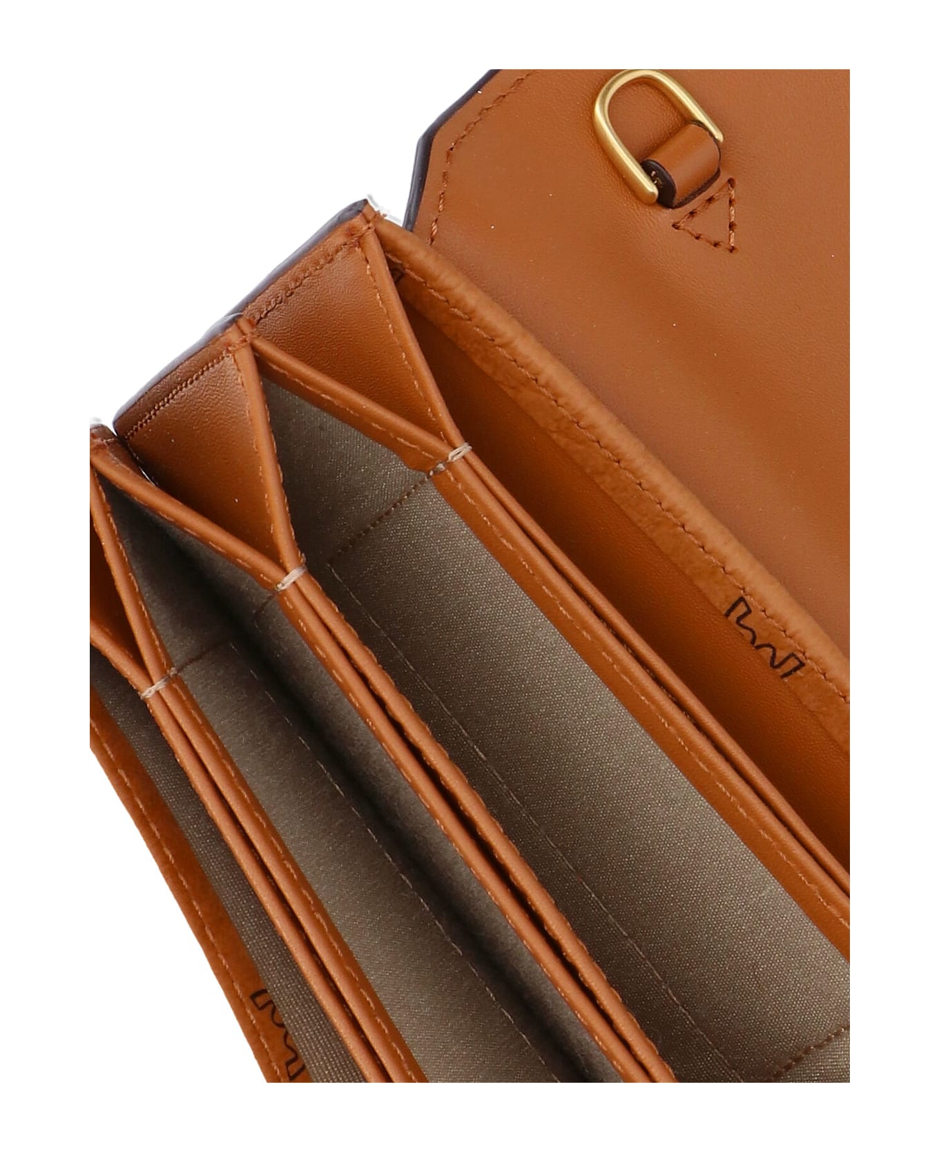MCM 
aren
 Chain Wallet - Brown