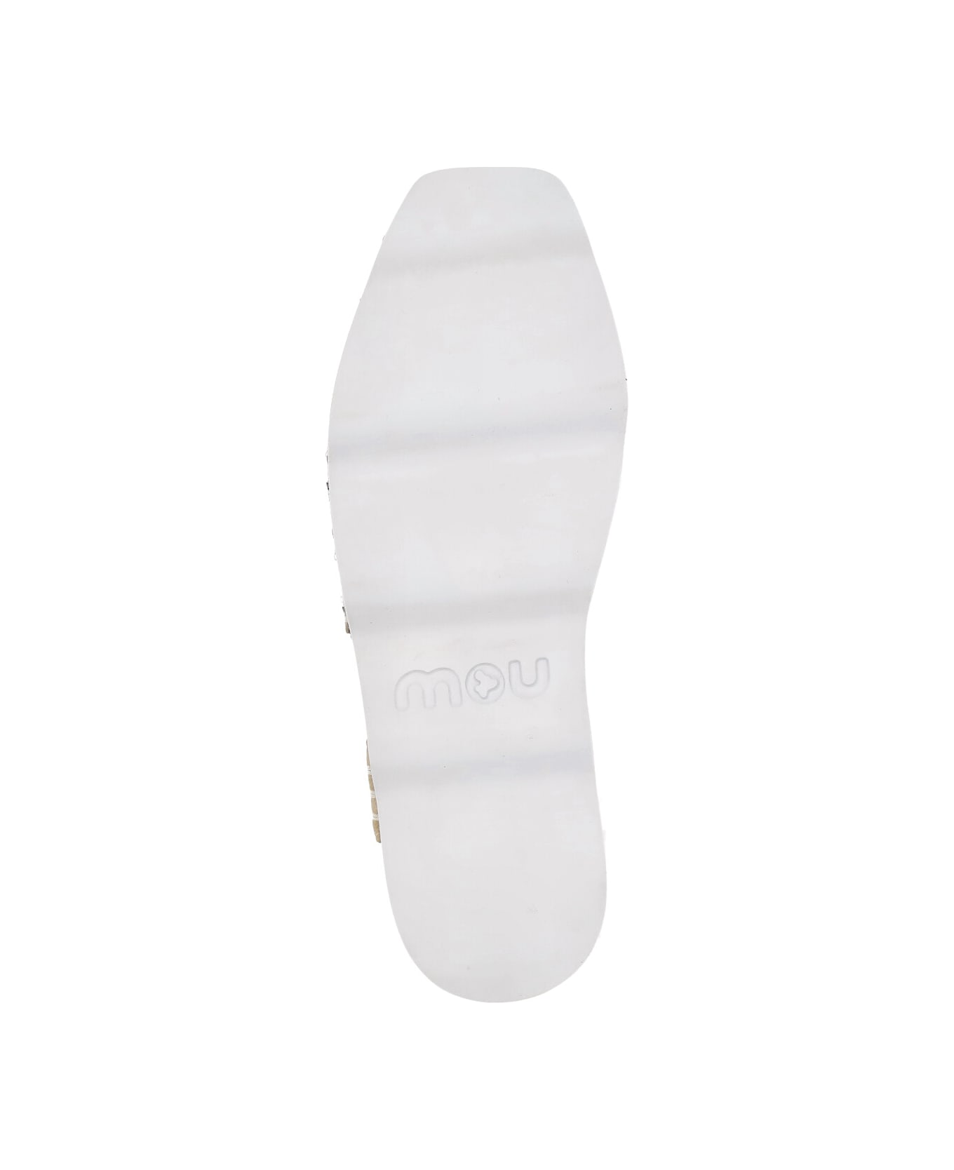 Mou Espa Sandal Espadrilles In Grey Leather - Beige