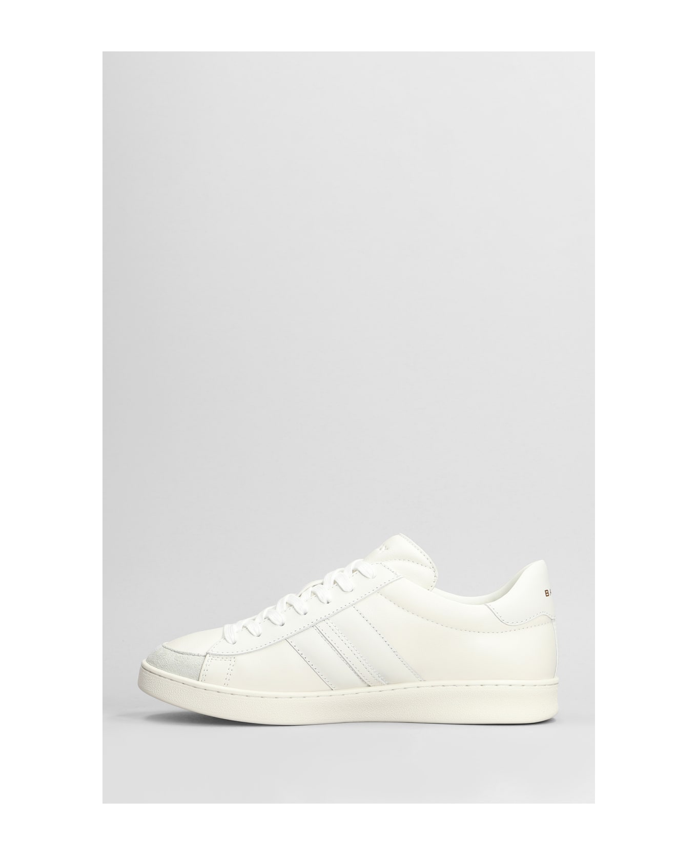 Bally White Leather Sneakers - White