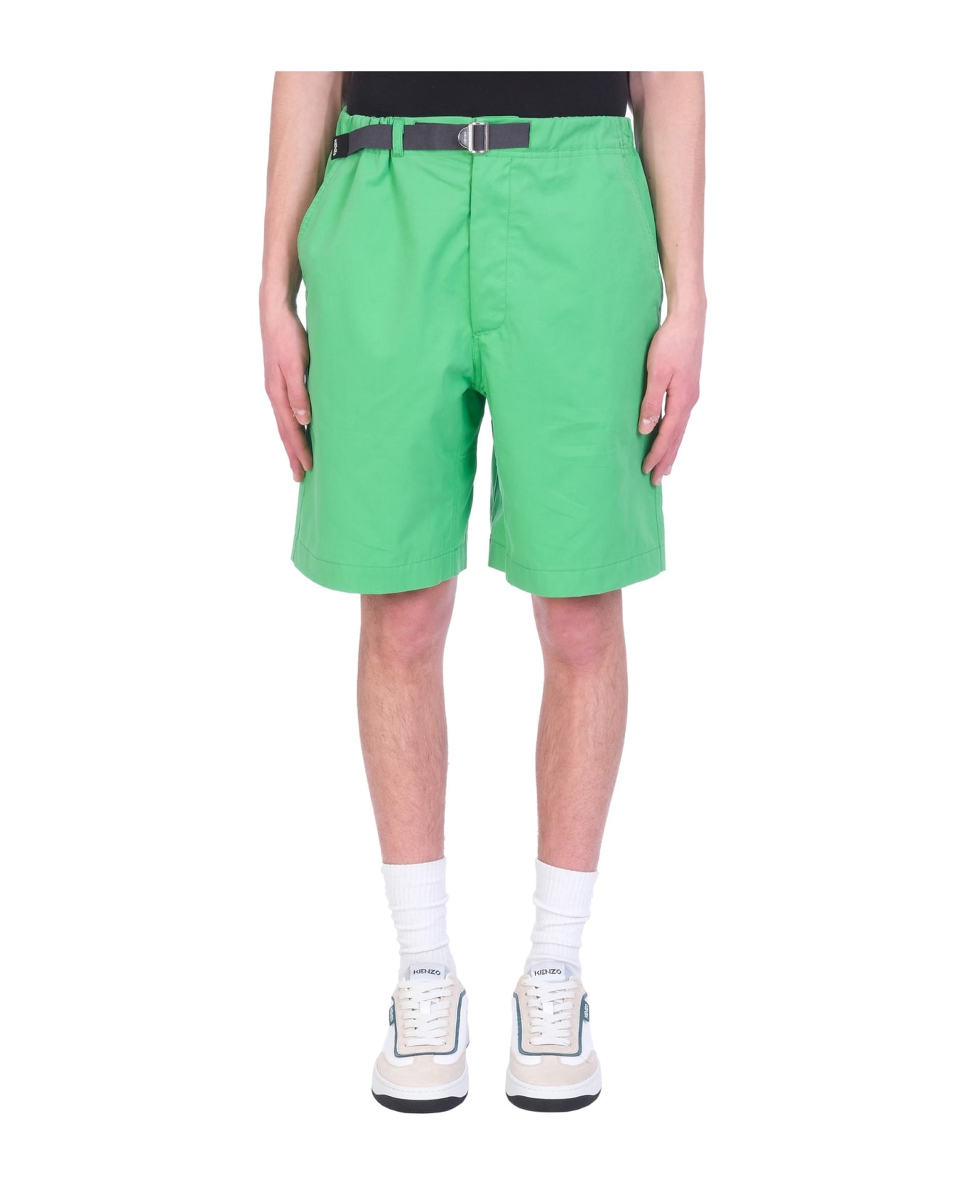 Kenzo Cotton Shorts - Green