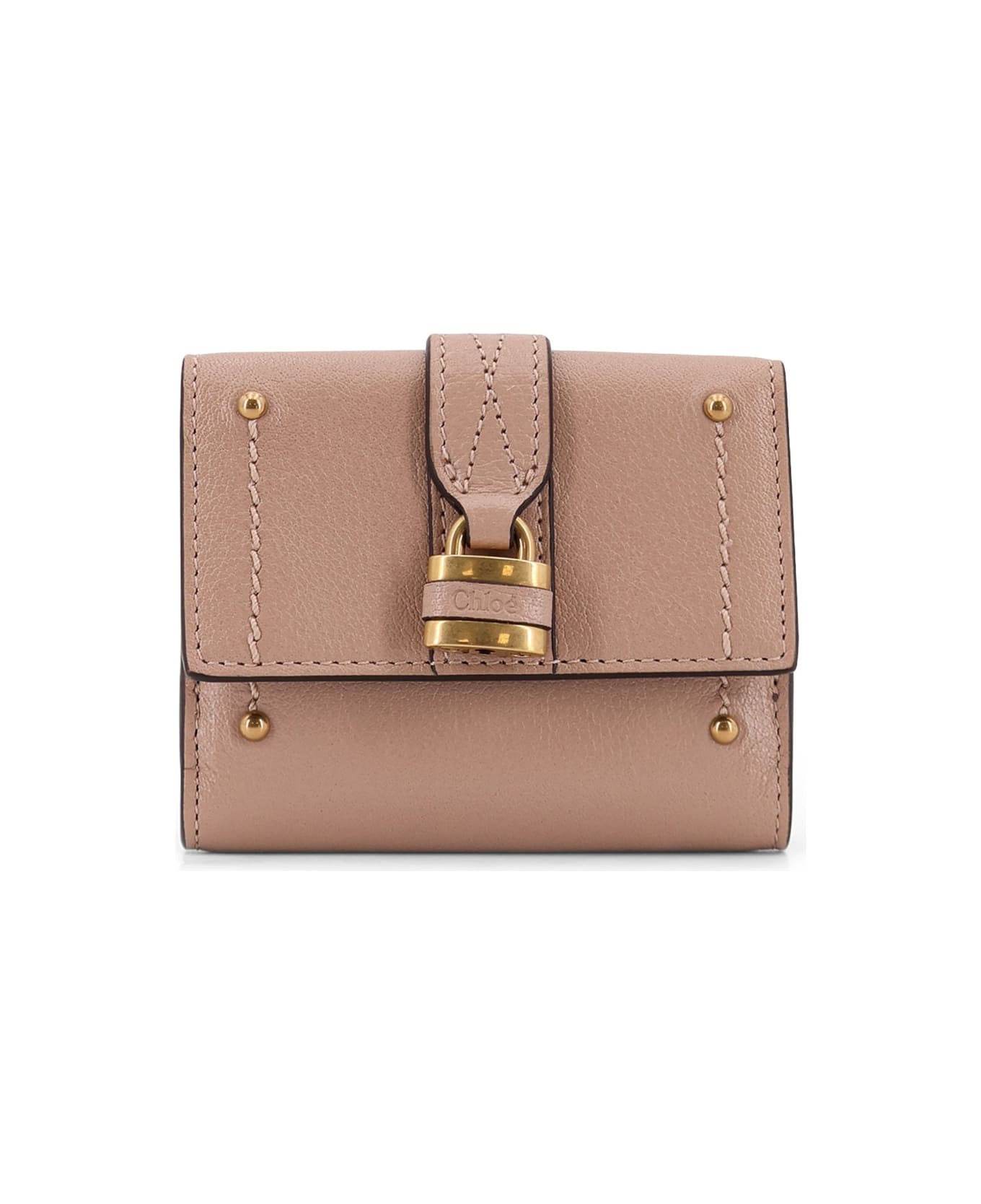 Chloé Paddington Trifold Leather Wallet - Earthy Pink