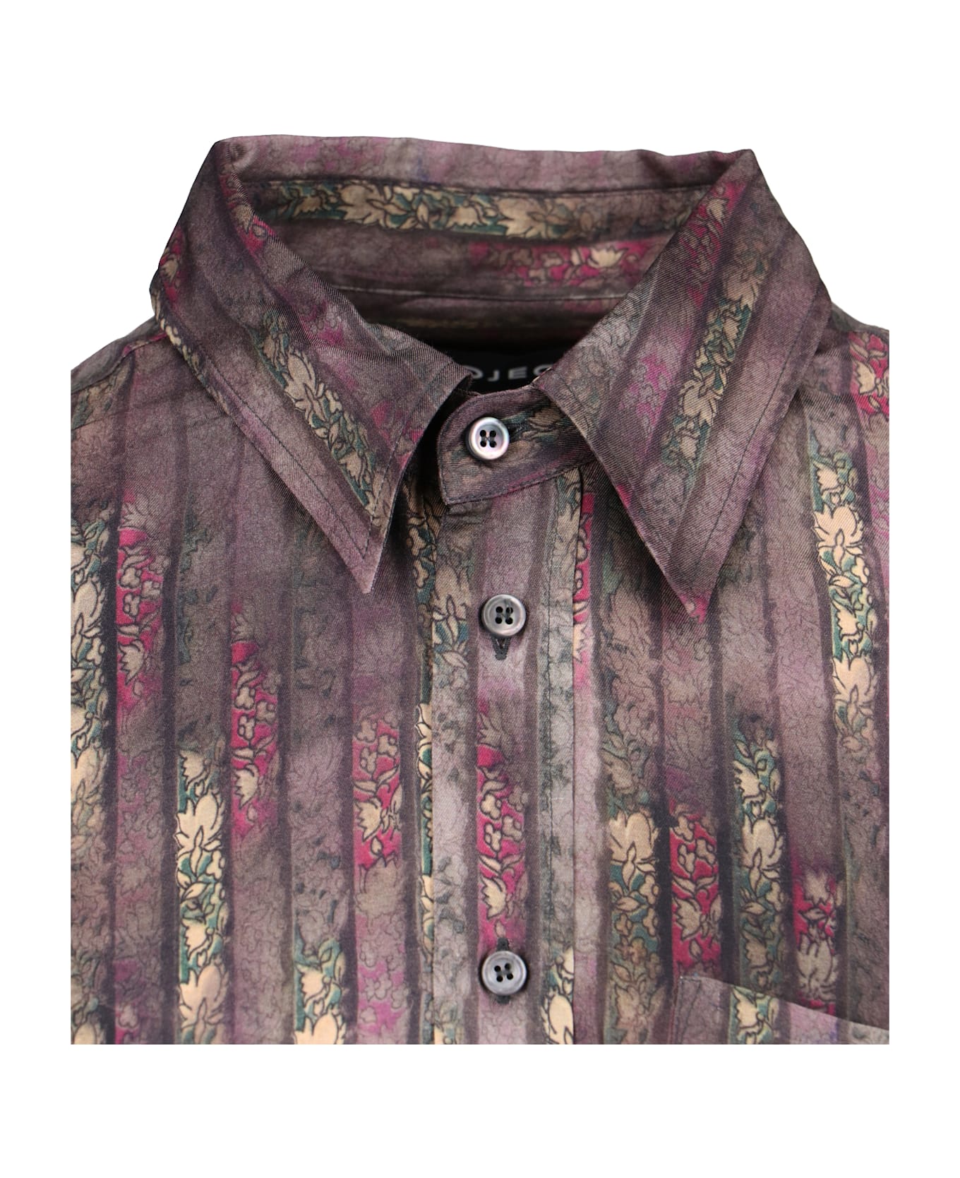 Y/Project Floral Pattern Shirt - Brown