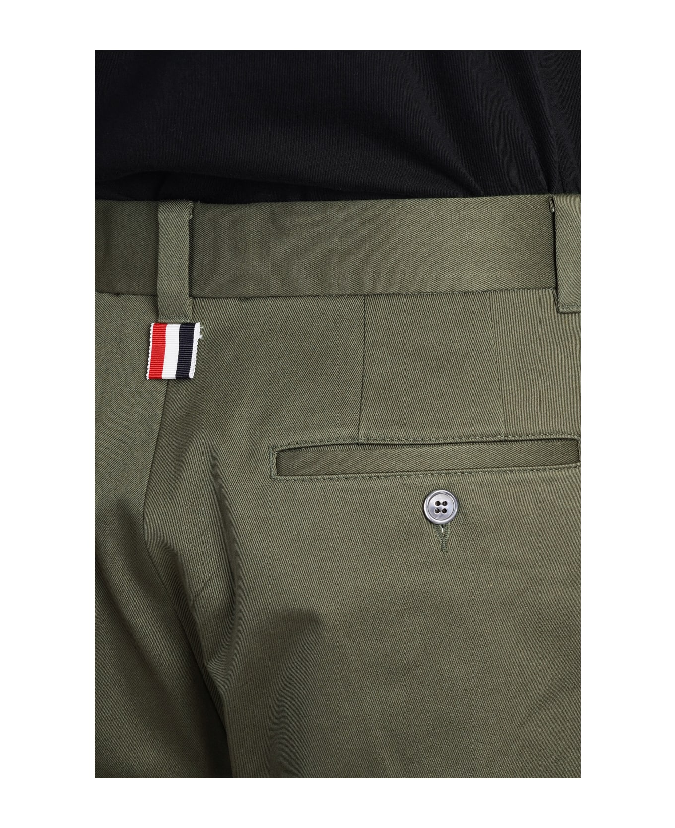 Thom Browne Pants In Green Cotton - green