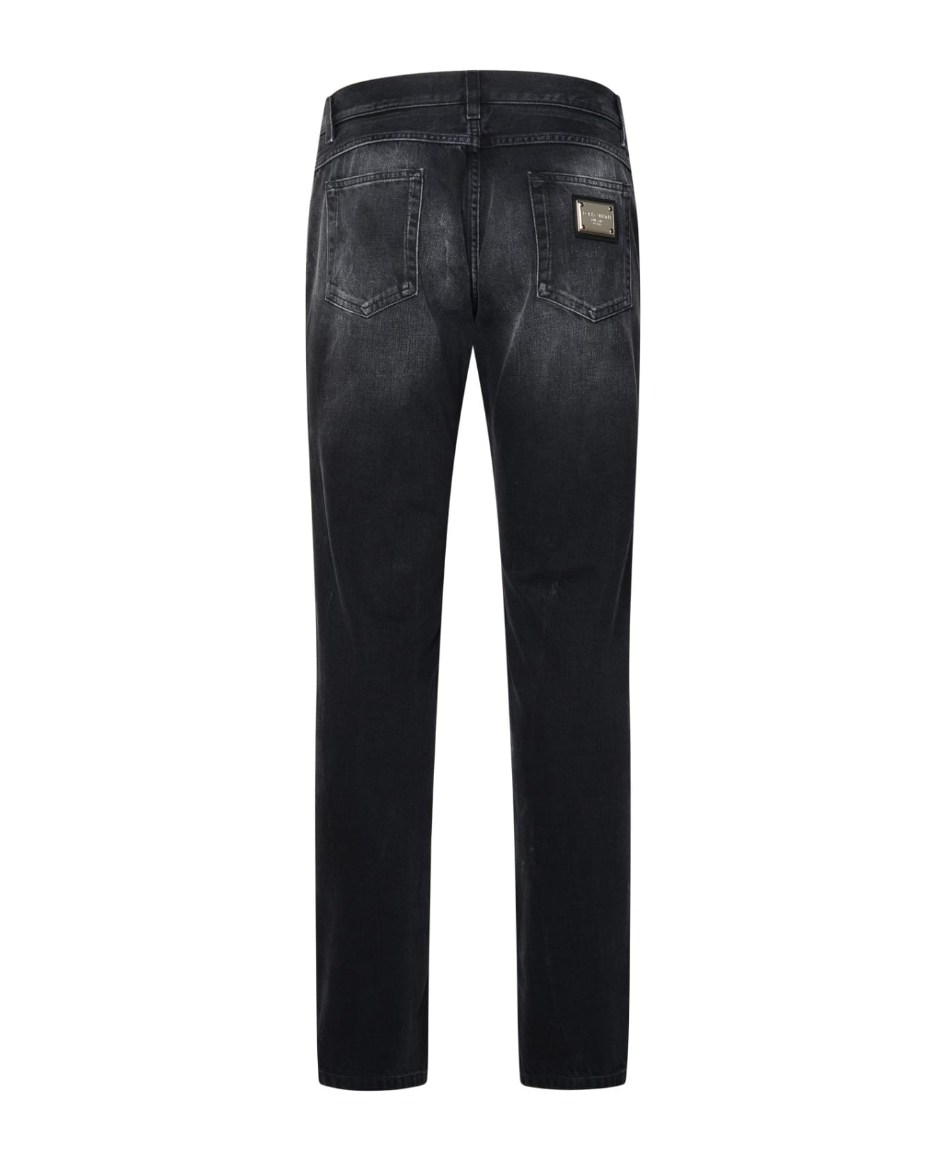 Dolce & Gabbana Black Cotton Jeans - Black デニム