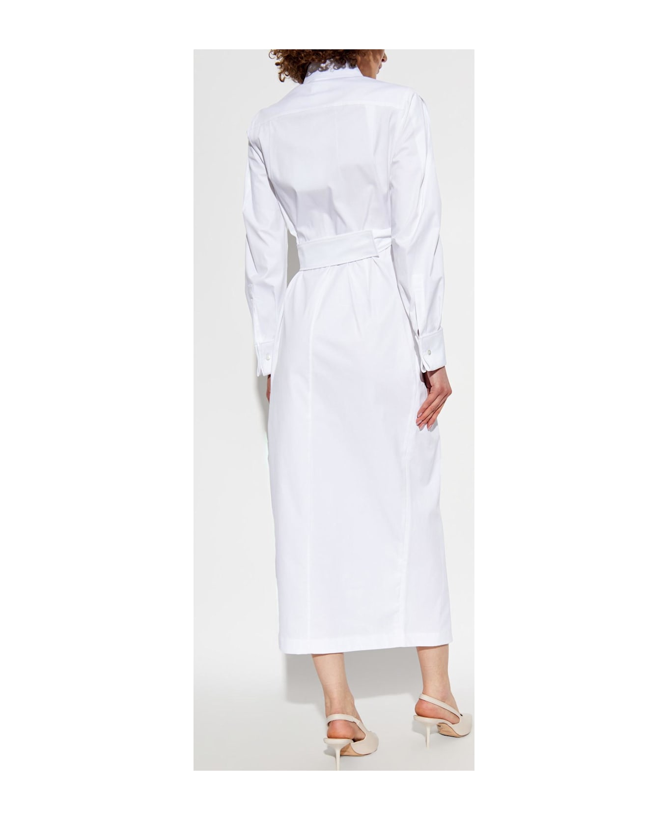 Max Mara Dress With Balzac Collar - White