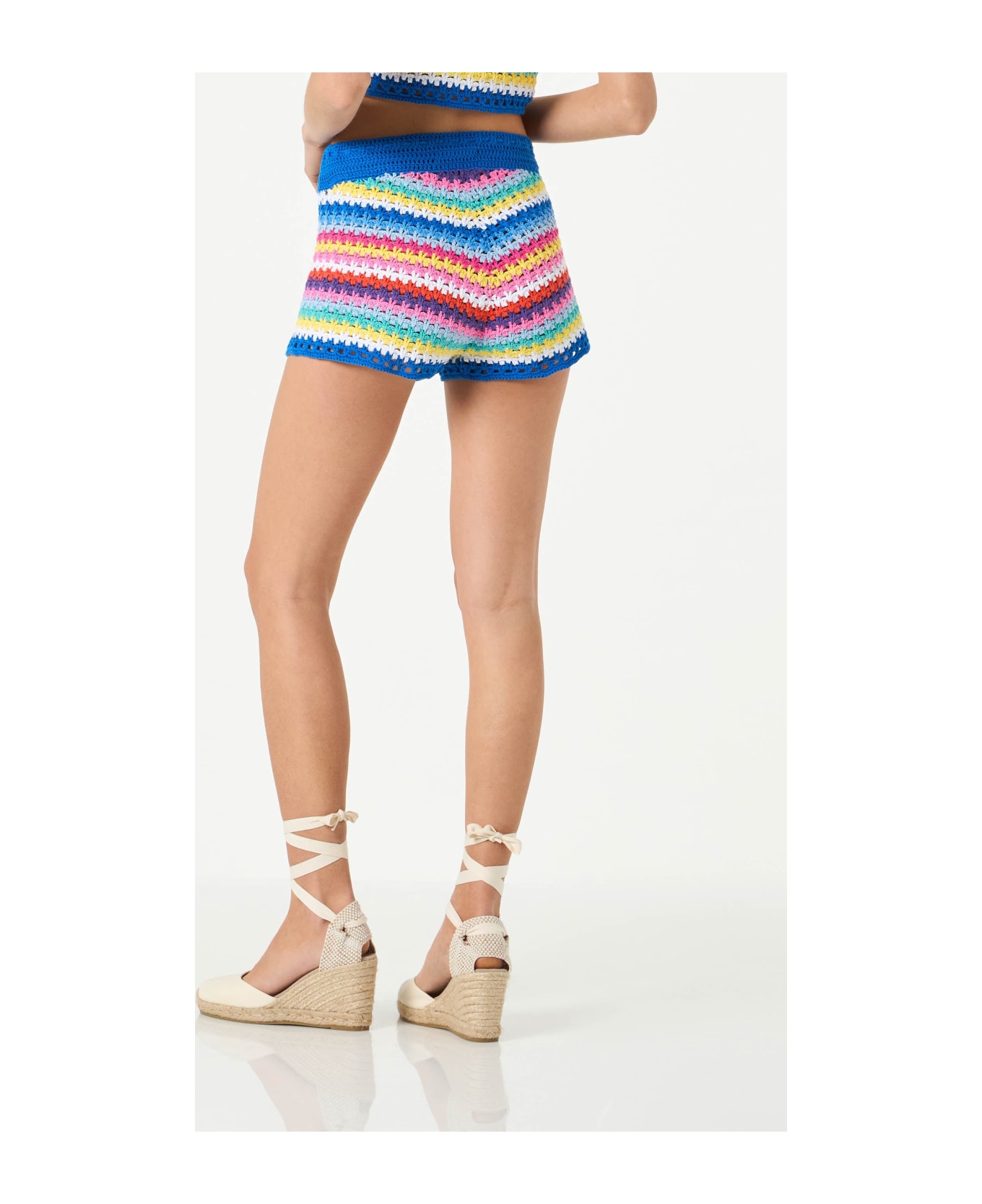 MC2 Saint Barth Woman Crochet Shorts - MULTICOLOR