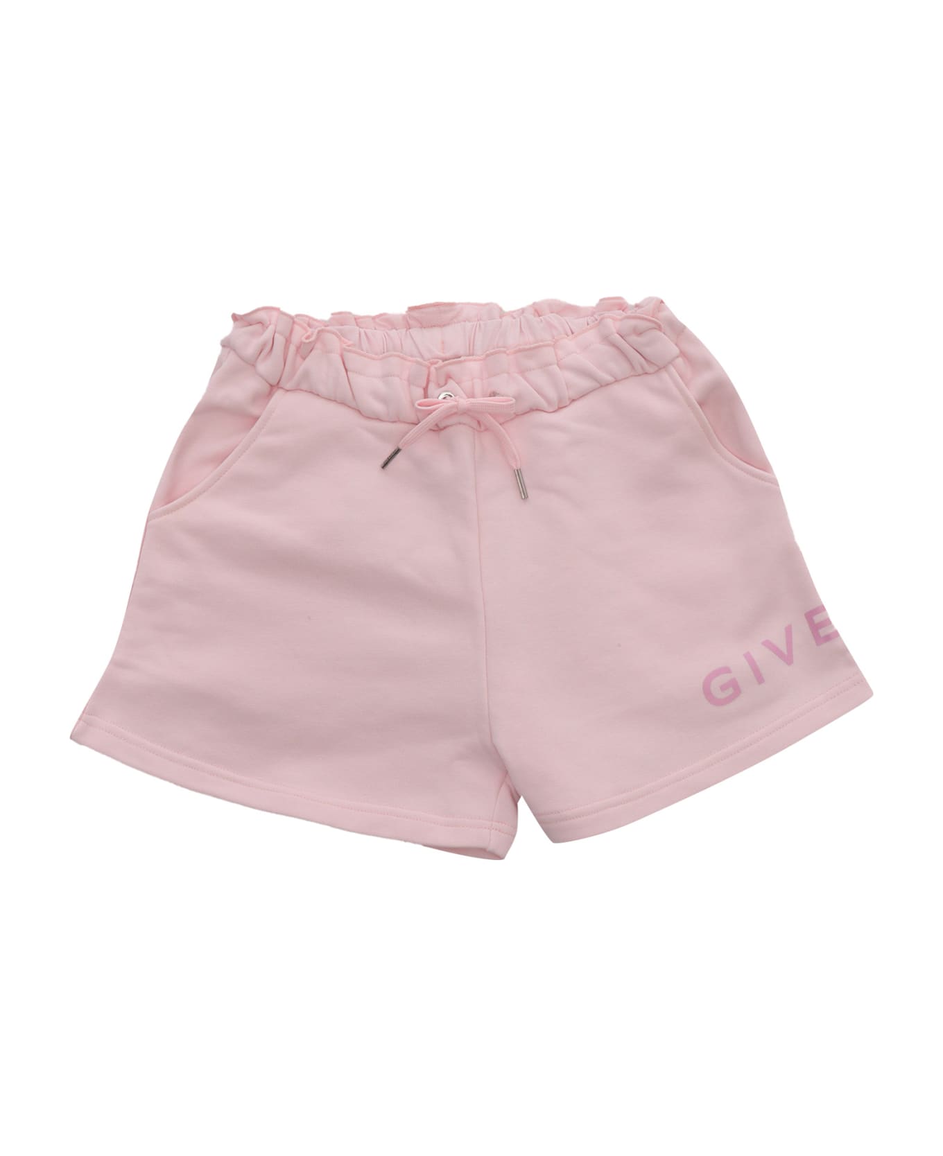 Givenchy Pink Shorts With Logo - PINK ボトムス