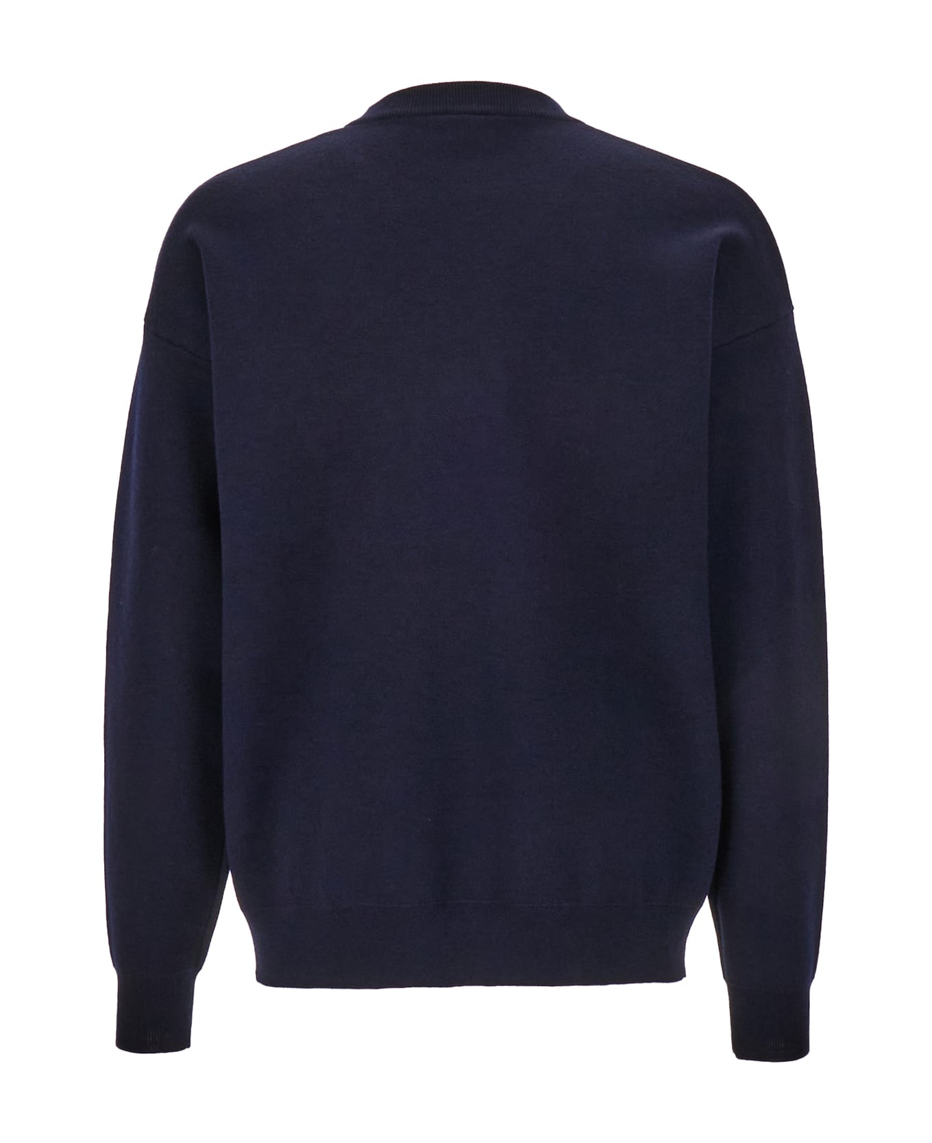 Drôle de Monsieur Dark Blue Wool Oversize Sweater - NY