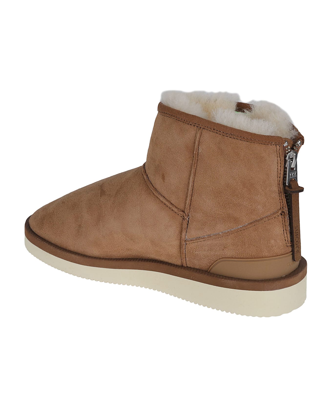 SUICOKE Fur Detailed Boots - Brown