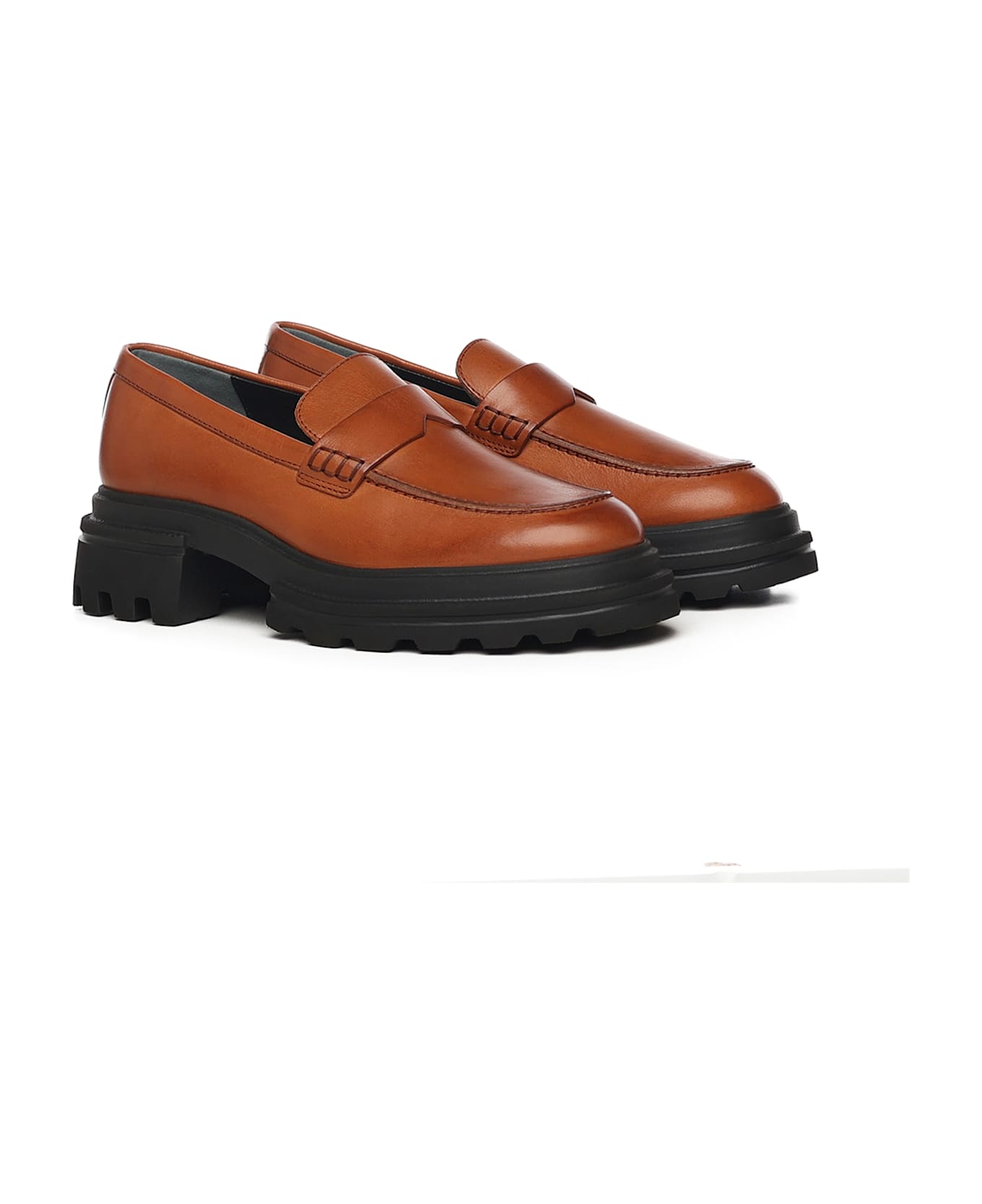 Hogan 10-storey Loafers - Brown