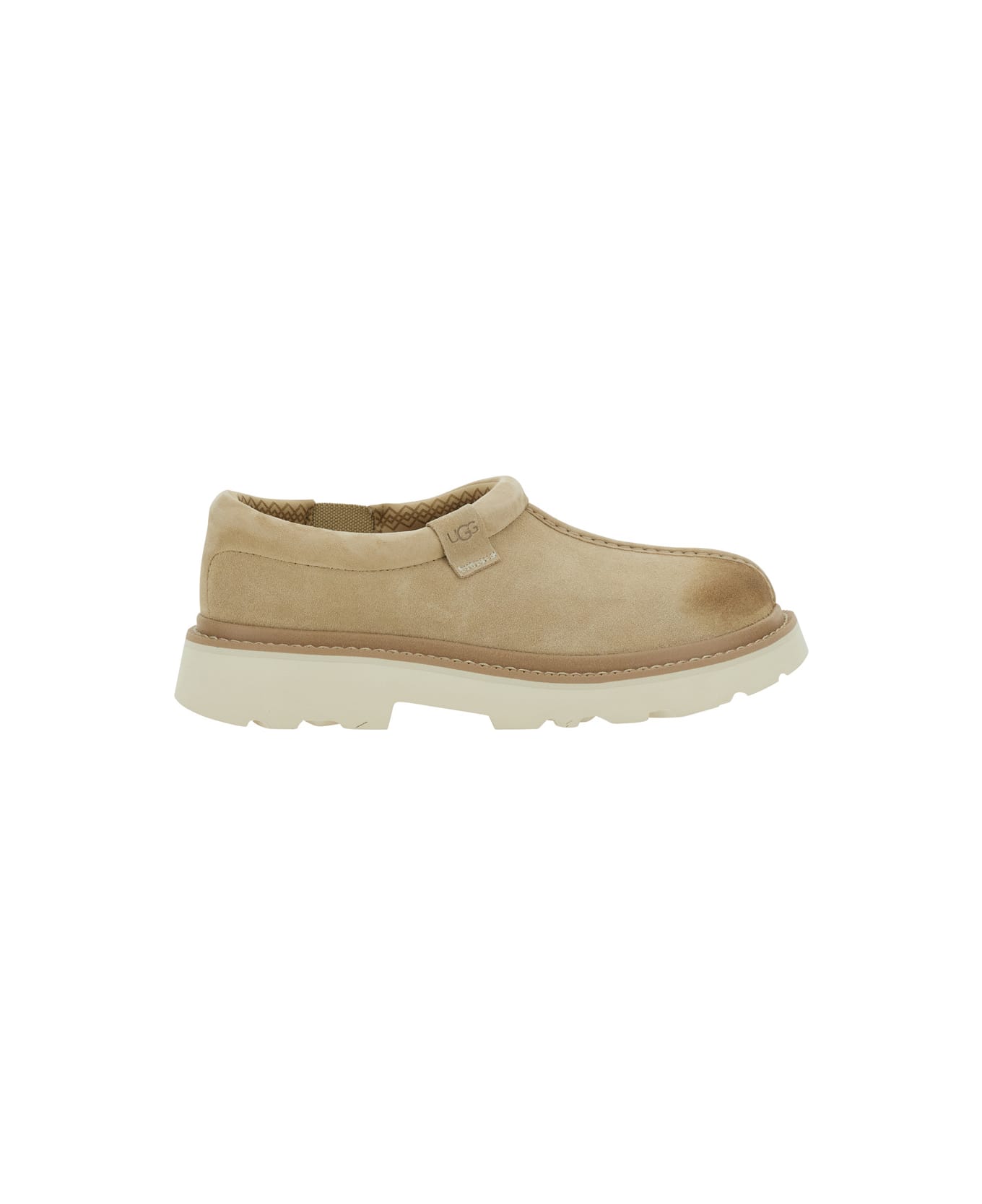UGG 
tasman
 Beige Mule With Raised Sole In Suede Man - Beige