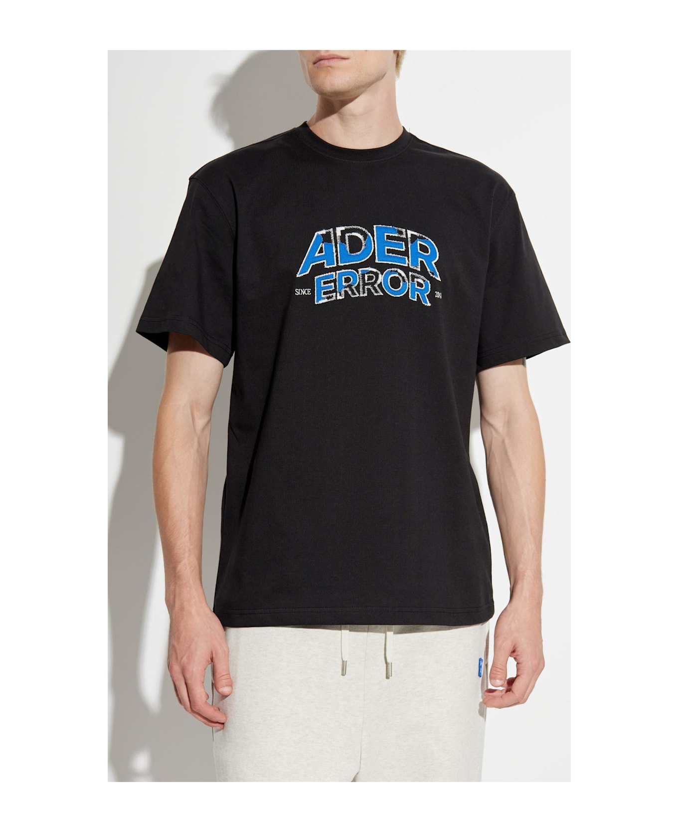 Ader Error T-shirt With Logo - BLACK