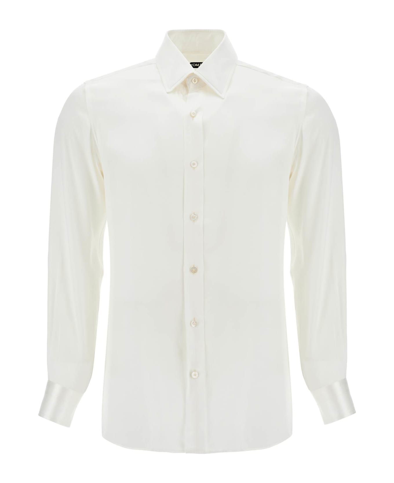 Tom Ford Silk Slim Fit Shirt - IVORY (White)