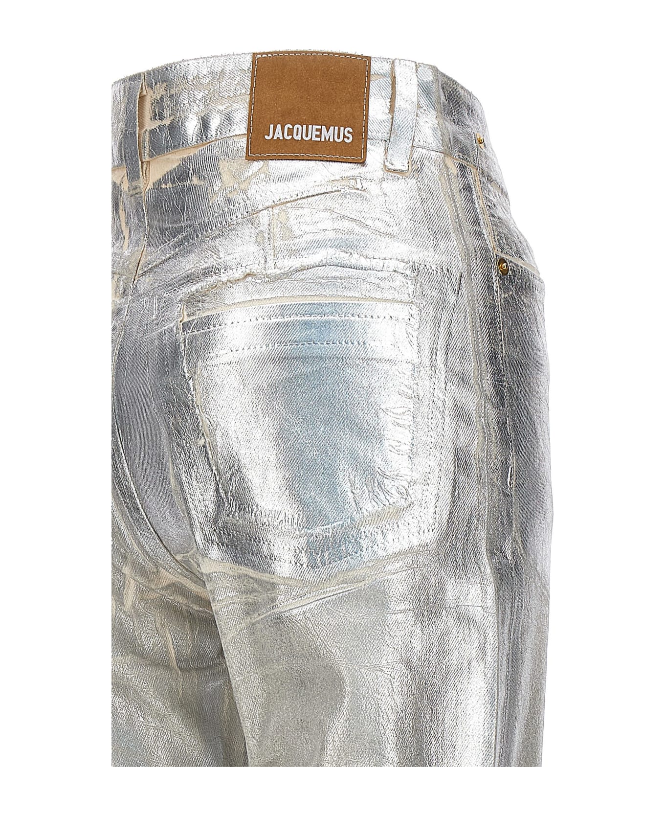 Jacquemus 'le De N Mes Court Articha' Jeans - Silver