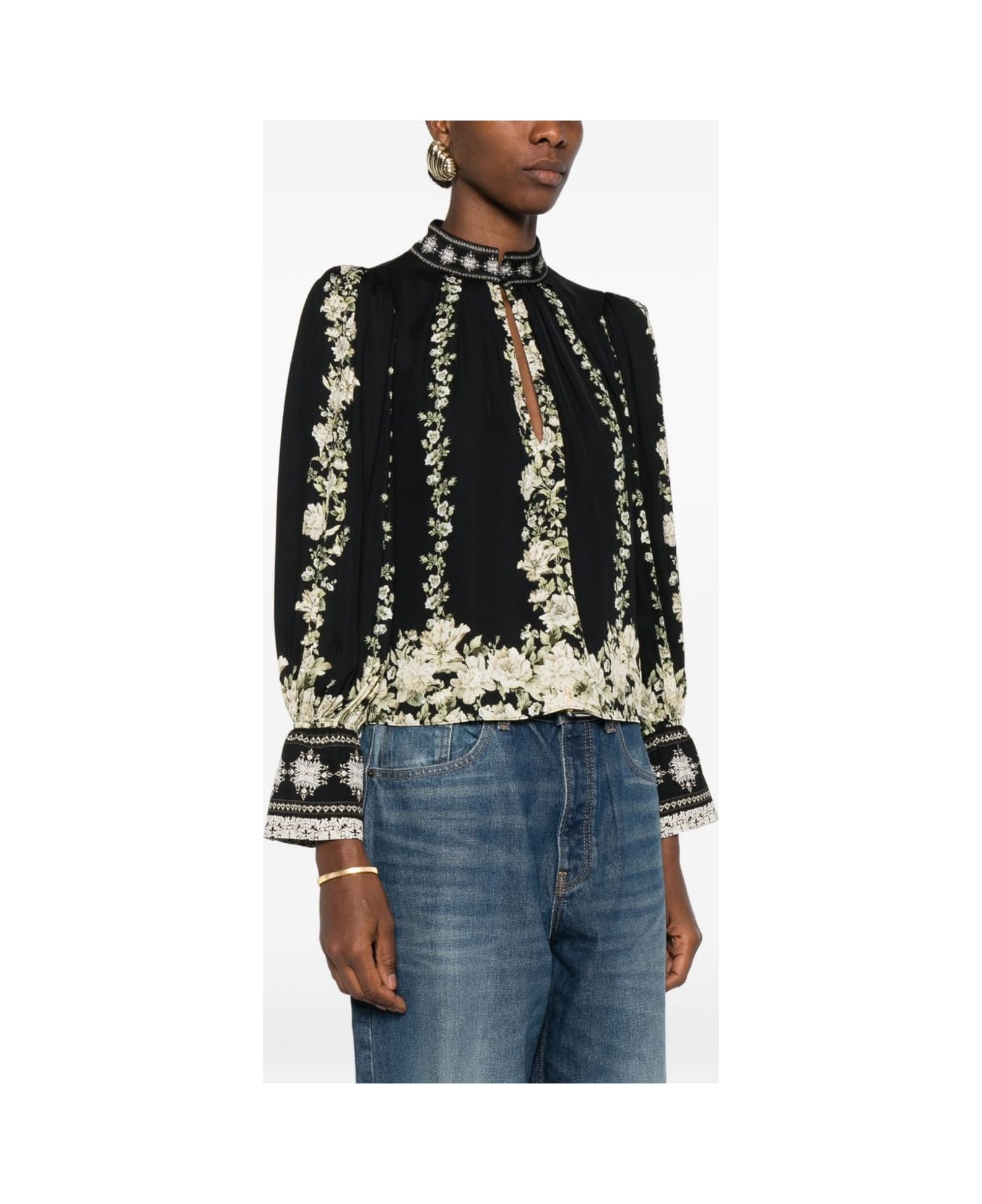 Alice + Olivia Marion Blouse - Black