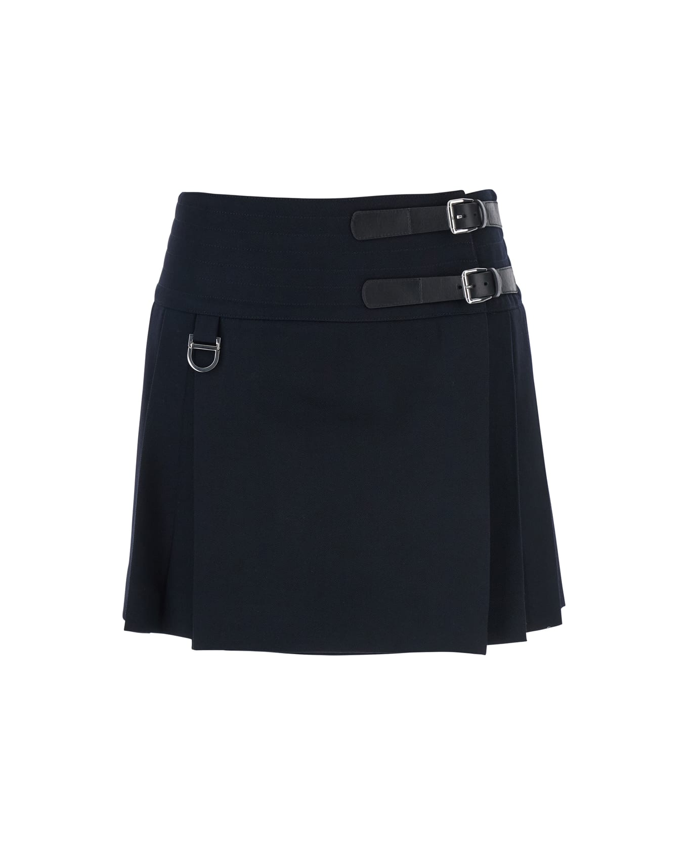 The Seafarer 
sam
 Blue Skirt With Side Buckle In Wool Woman - Blu