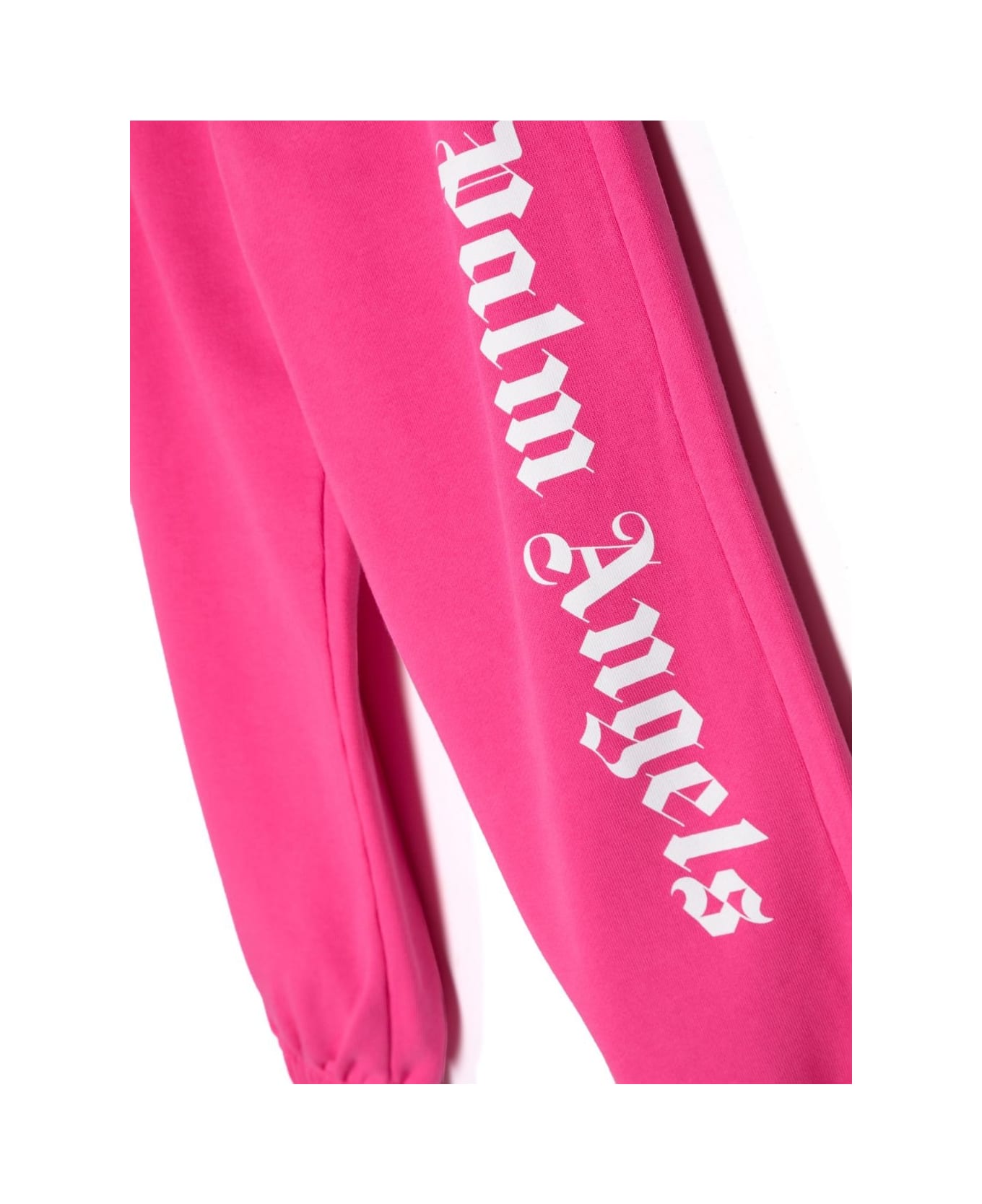 Palm Angels Fuchsia Joggers With Logo - Pink