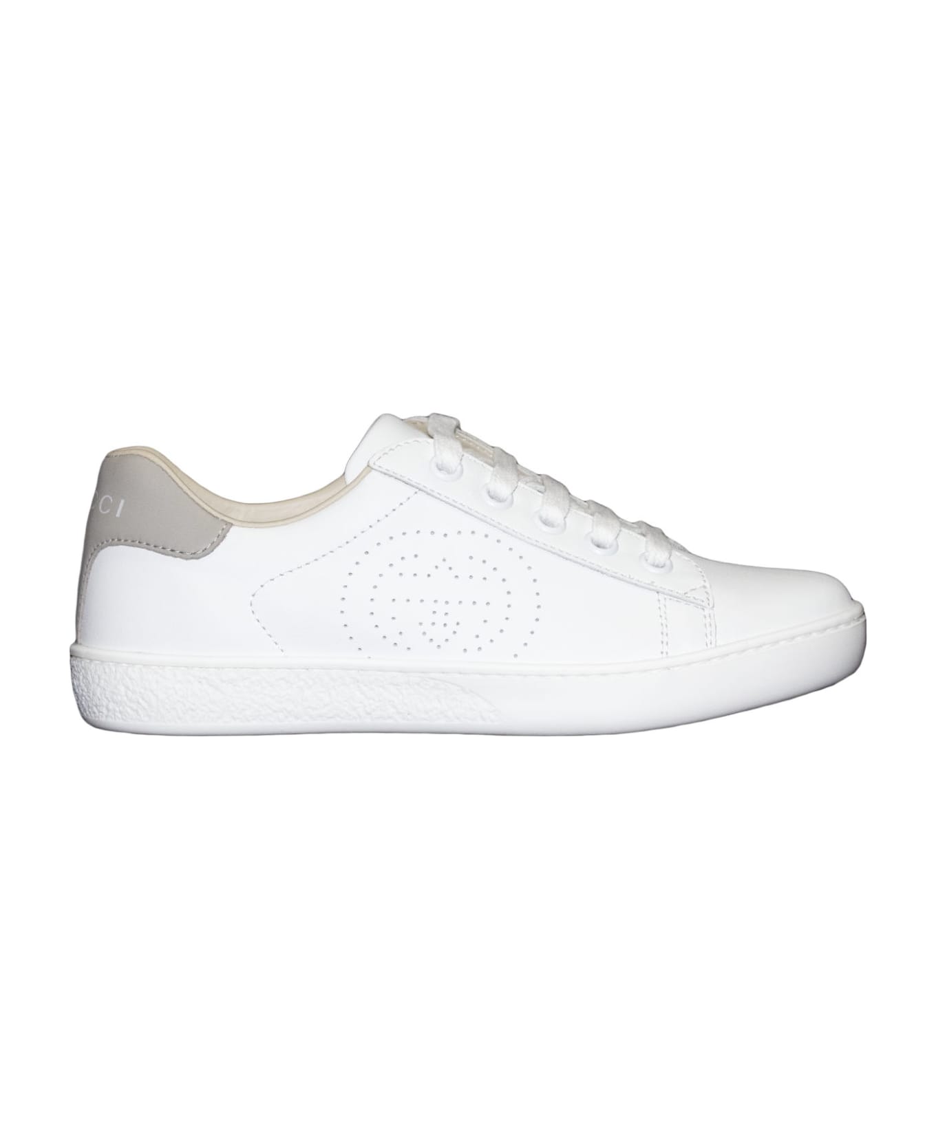 Gucci Leather Sneakers - White シューズ